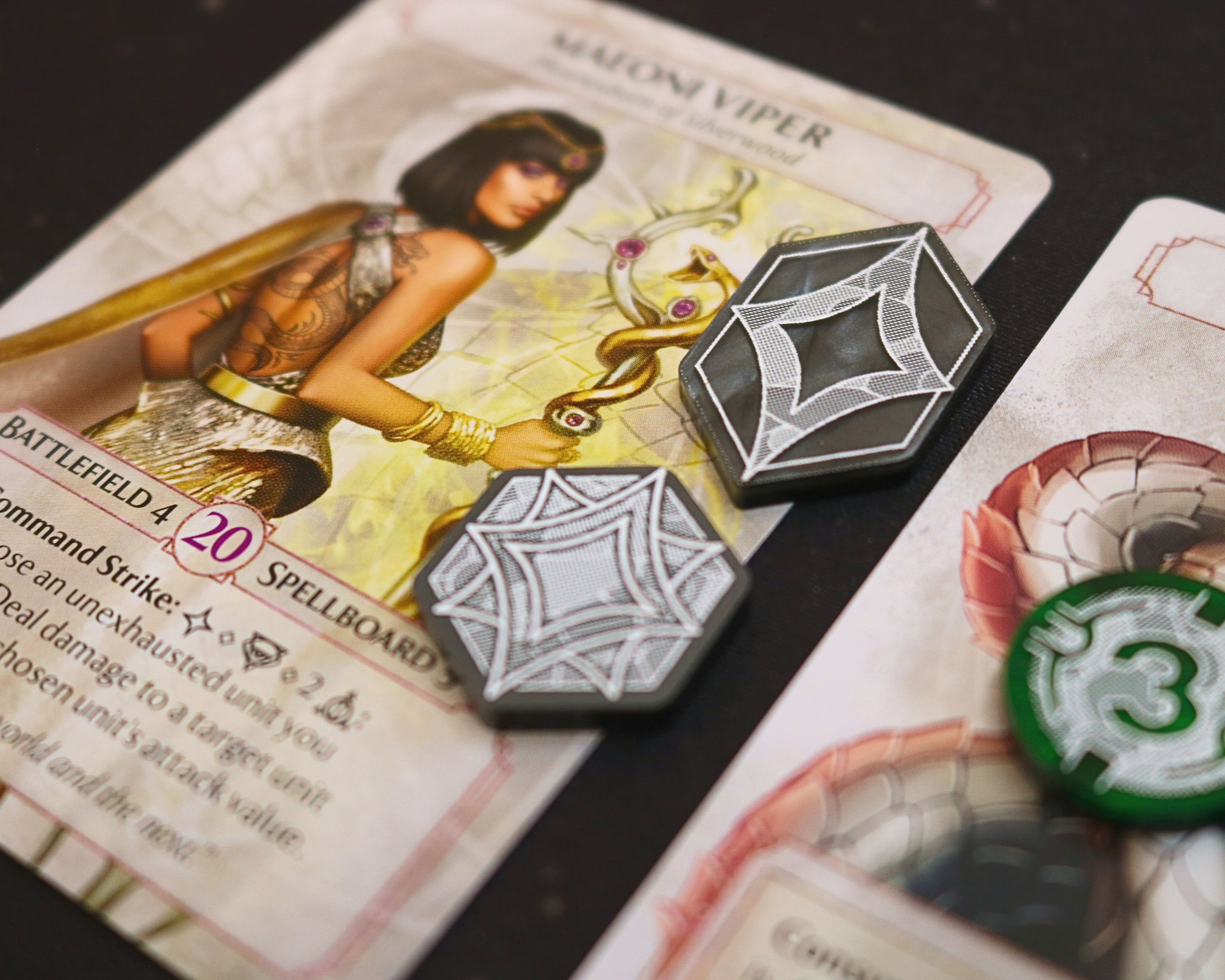 Main Action and Side Action Token Set - Ashes Reborn LCG