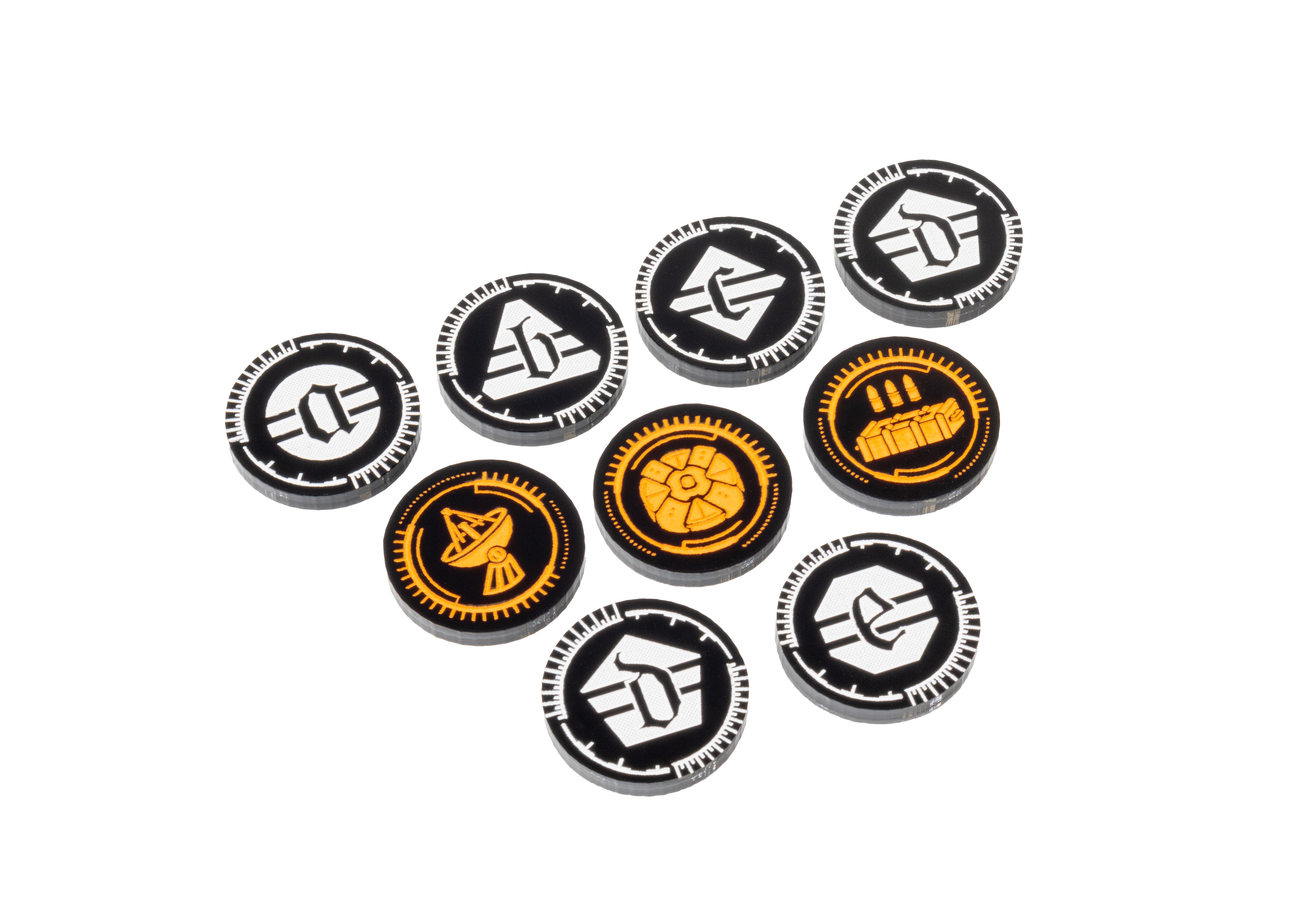 Ammo, Comms, Mine and Generic Token Set for Kill Team 2024