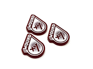 Wound Modifier Token Set for Warhammer 40k 10th Edition