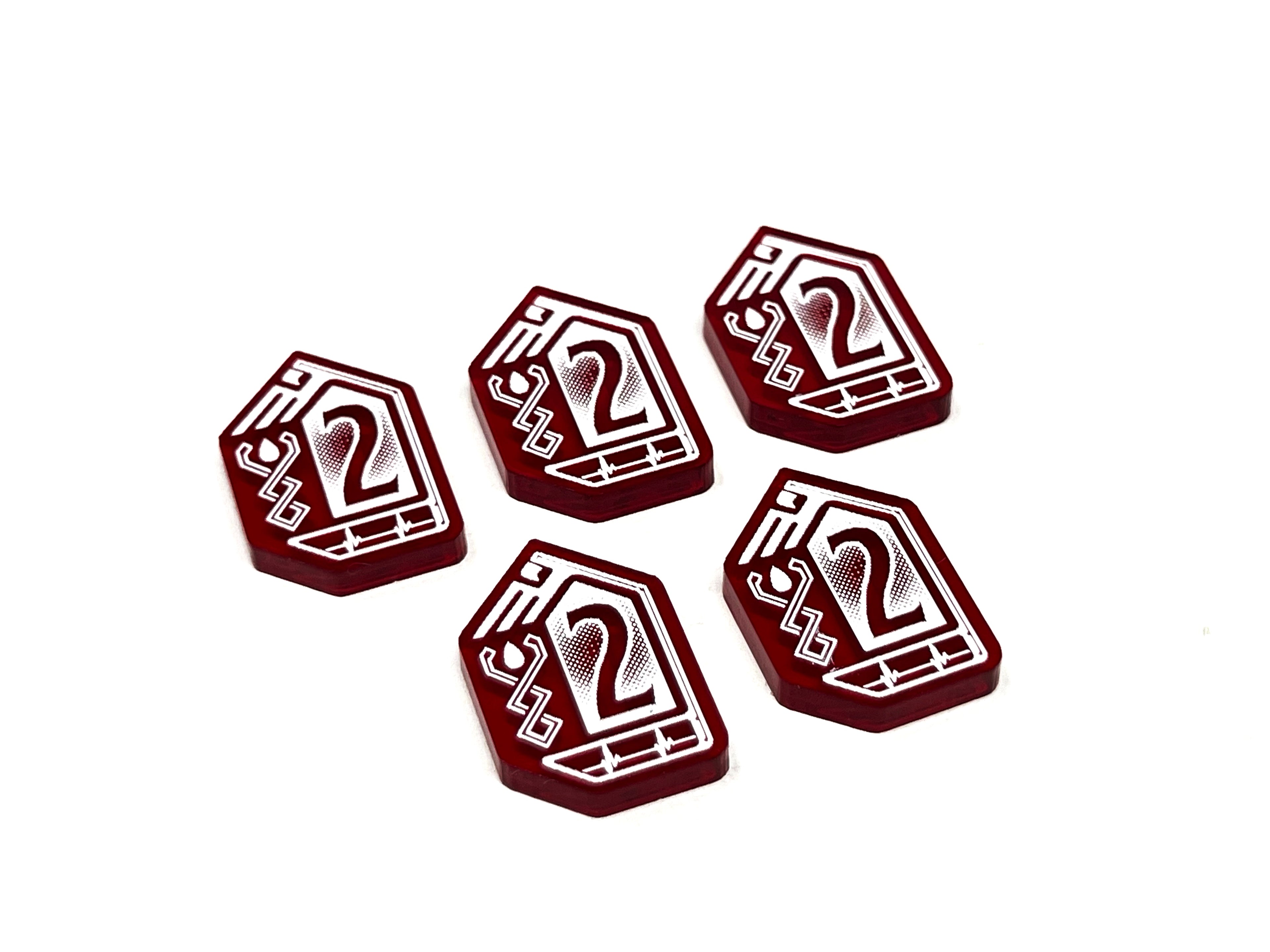 Wound 1/2 Token Set for Warhammer 40k 10th Edition