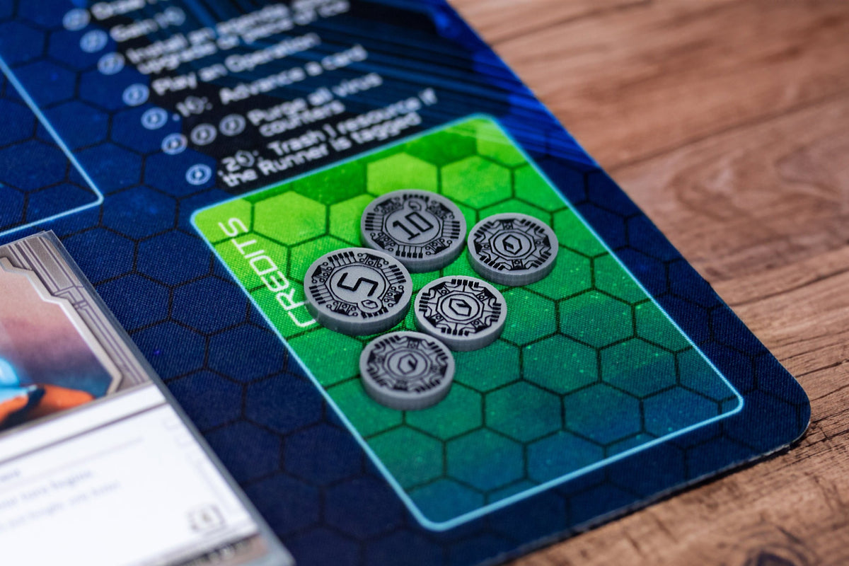 Credits Netrunner 5/10 Credit Token Set for Netrunner LCG