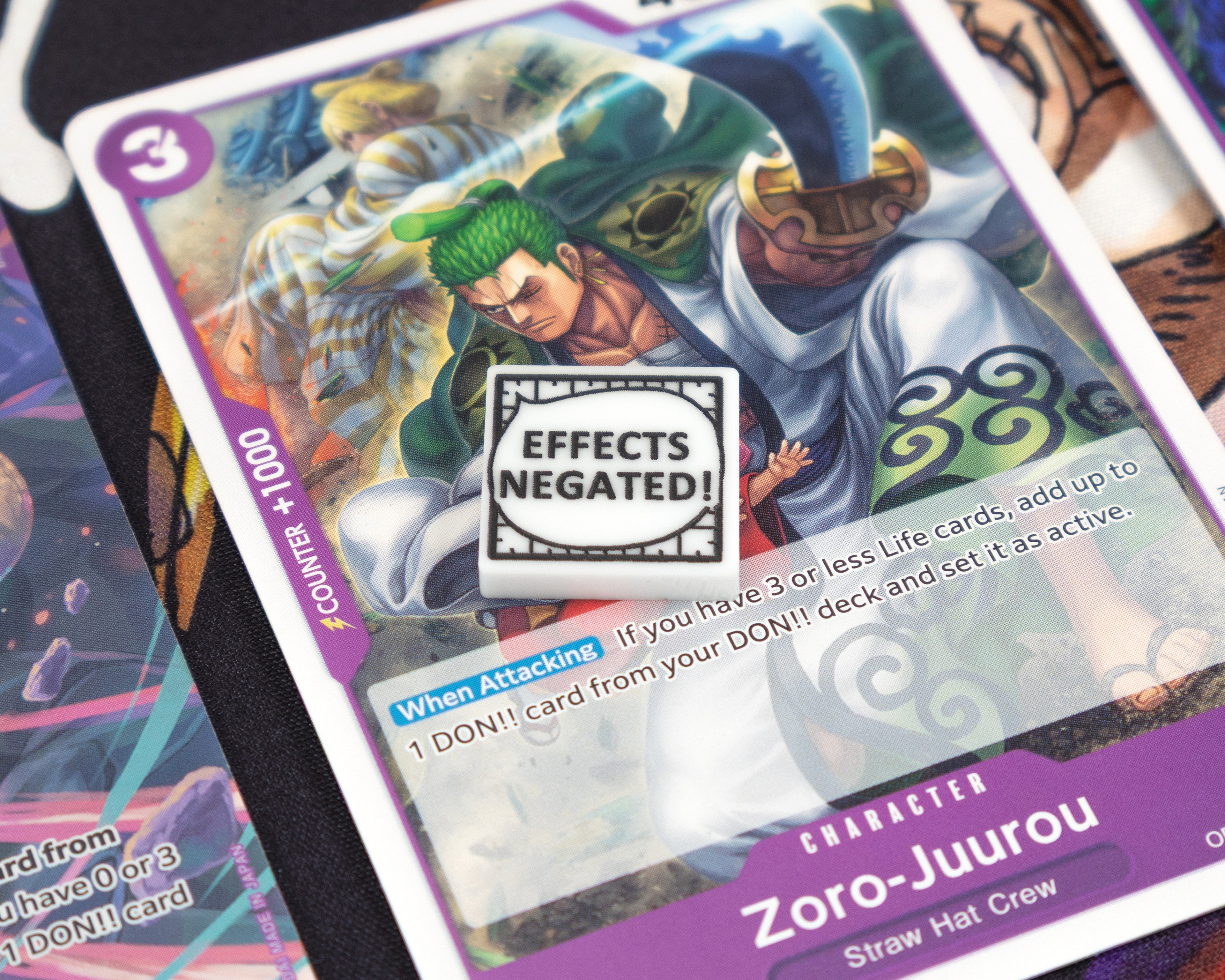 Effects Negated Token for One Piece TCG