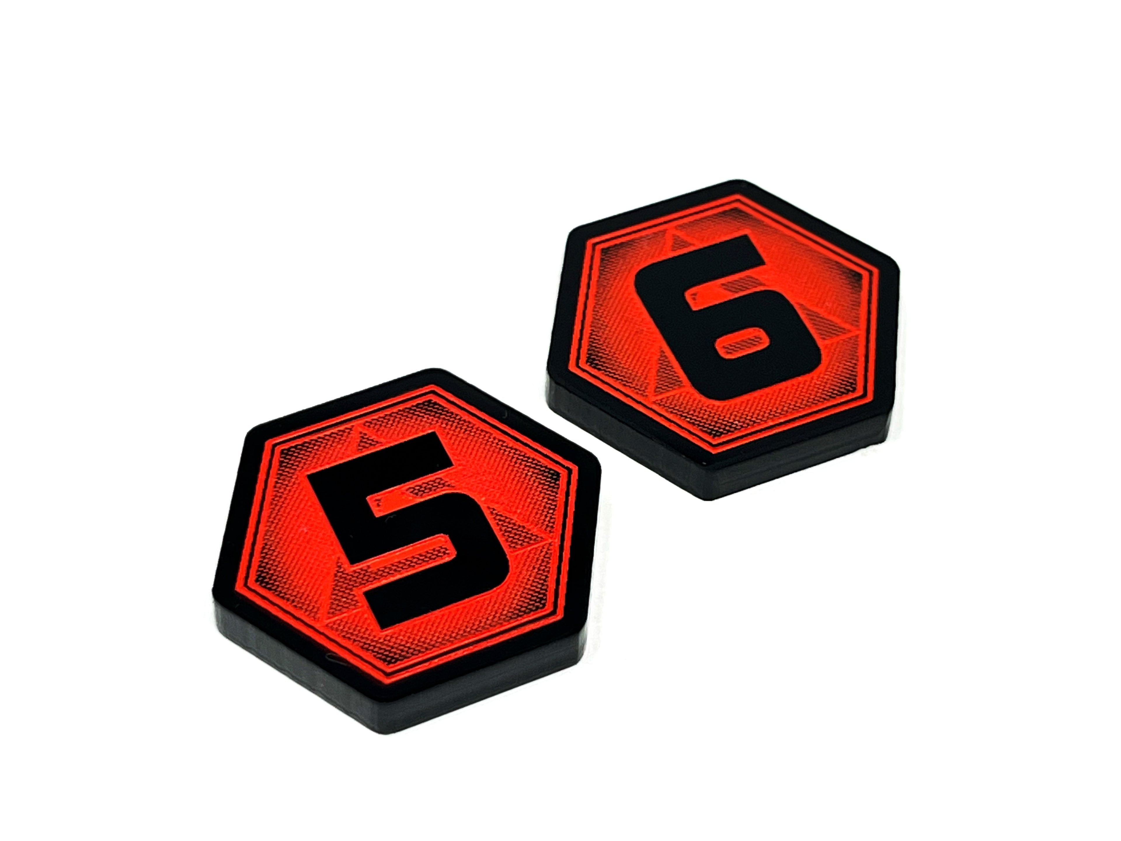 2 x 5/6 Damage Tokens for Star Wars Shatterpoint (Double Sided)