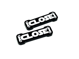 2 x  S-Foil Open/Close Tokens - Text Series (Double Sided)