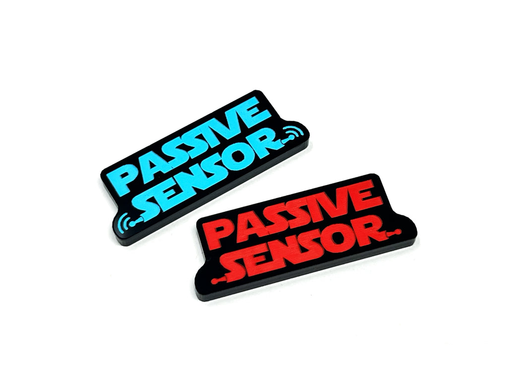 2 x  Passive Sensor Tokens - Text Series (Double Sided)