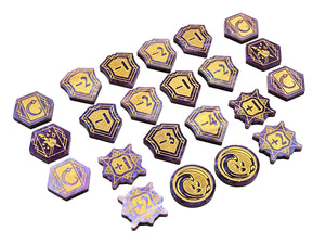 Sorcerer Token Set (double sided) for Disney Lorcana TCG
