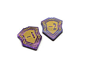 Willpower Modifier -1/-2 Token set for Disney Lorcana TCG