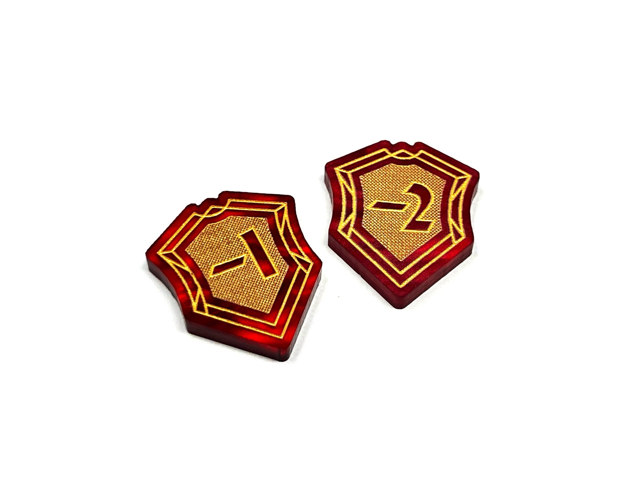 Willpower Modifier -1/-2 Token set for Disney Lorcana TCG