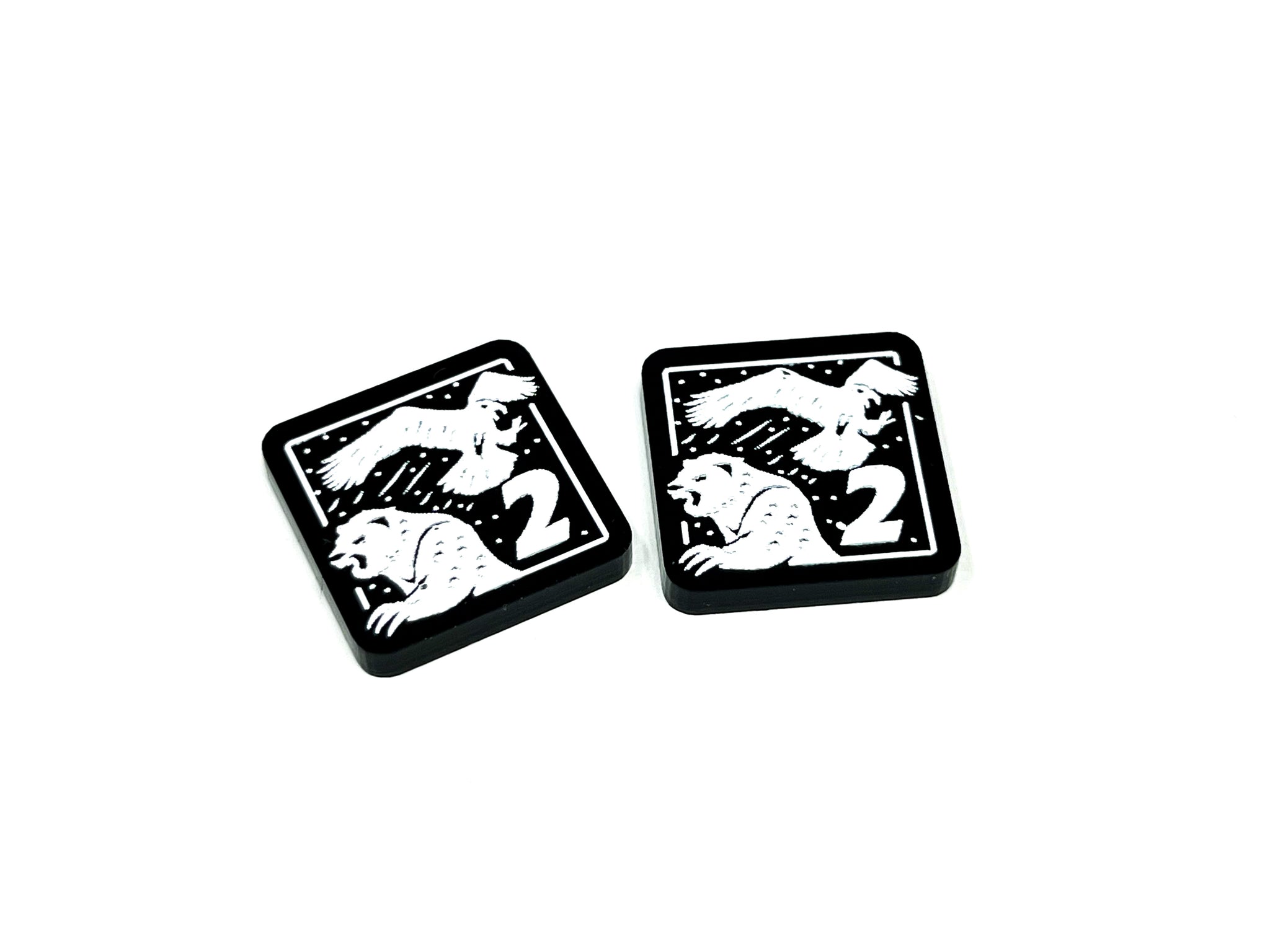 2 x Snowguard Shift Tokens (double sided) for Marvel Champions LCG