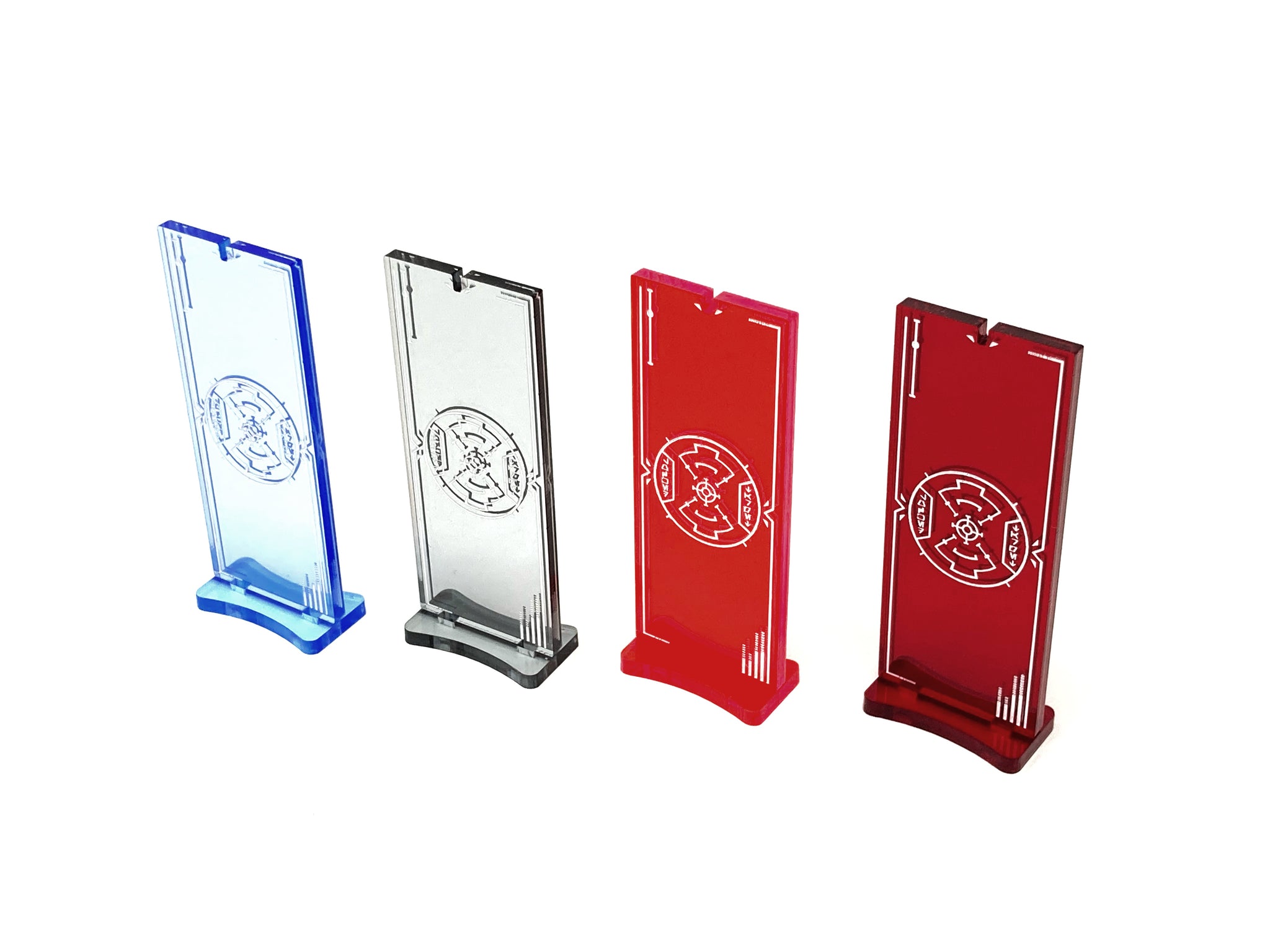 1 x Notched Base Line of Sight acrylic template (double sided) for SW Legion