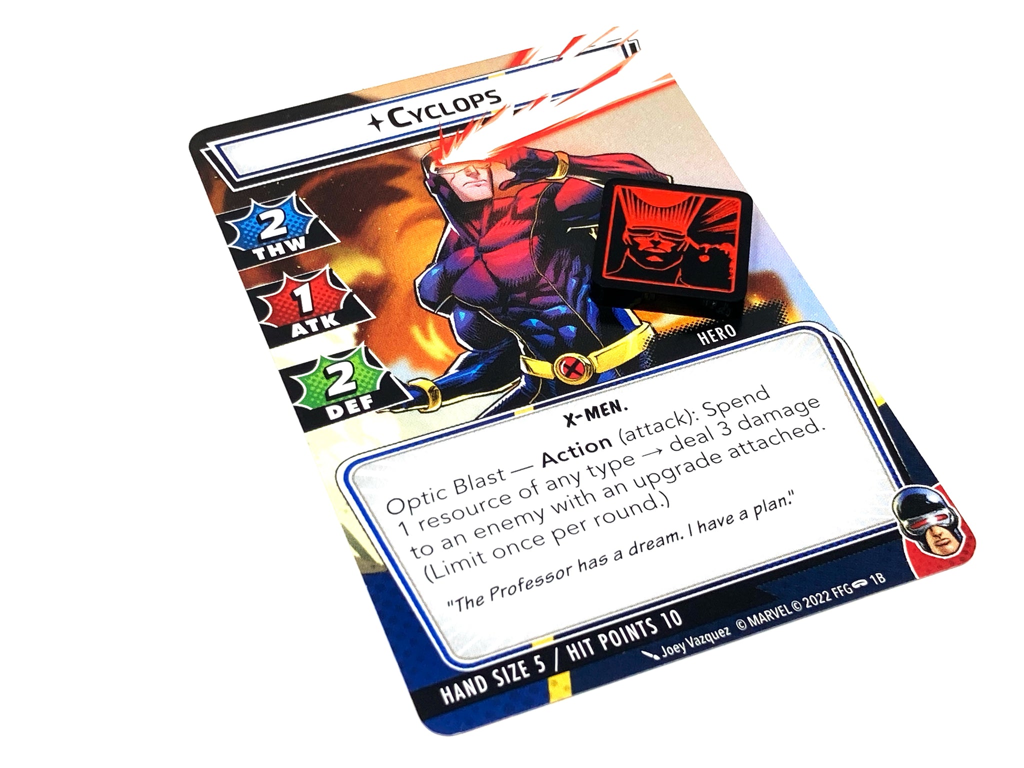 1 x Cyclops Beam Token for Marvel Champions LCG, Double Sided