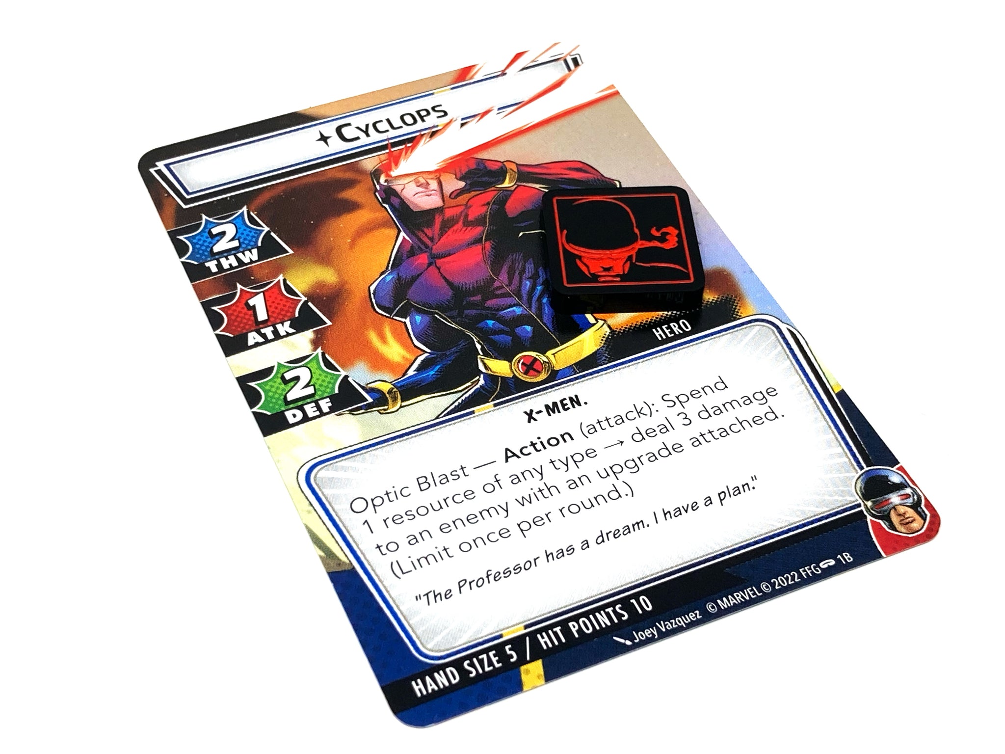 1 x Cyclops Beam Token for Marvel Champions LCG, Double Sided