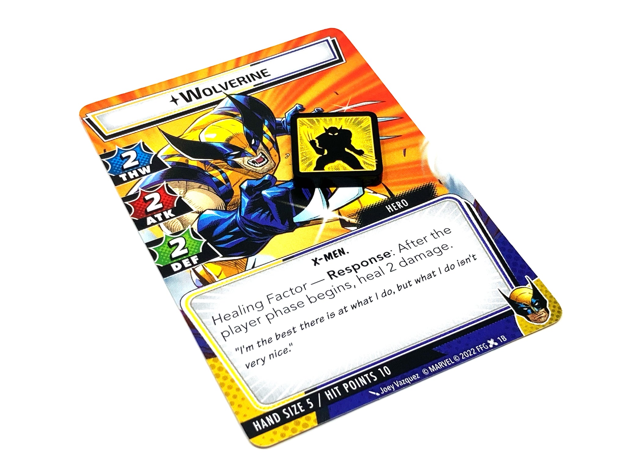 1 x Wolverine Healing Factor Token for Marvel Champions LCG, Double Sided