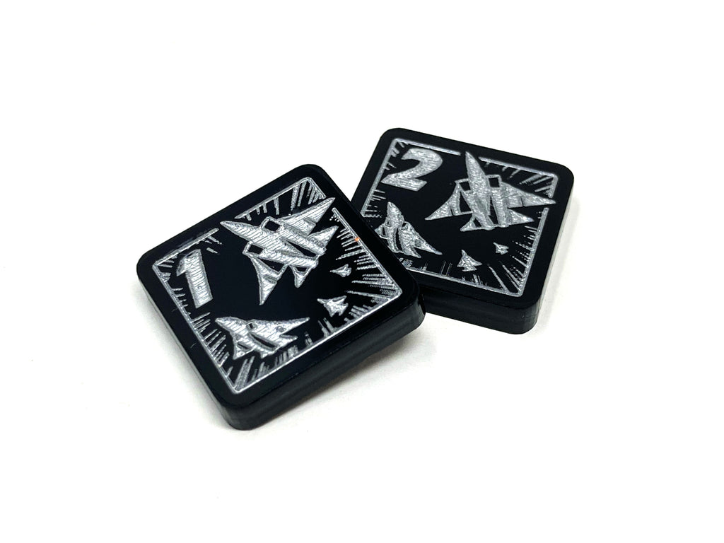 2 x Command Tokens for Marvel Champions LCG, Double Sided