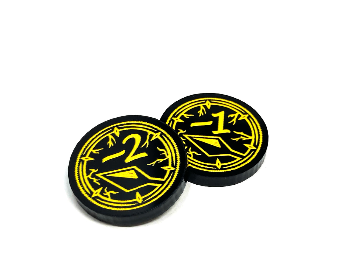 Fraility Token 2 x Frailty Tokens (double sided) for Flesh and Blood TCG