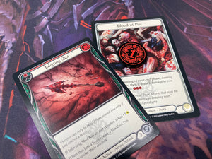 2 x Bloodrot Pox Tokens (double sided) for Flesh and Blood TCG