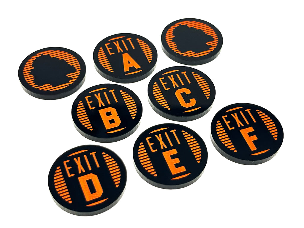 8 x Air Duct Exit Tokens (Double Sided) for Aliens: Another Glorious Day In The Corps