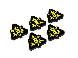 5 x 3/4 Suppression Tokens for SW Legion (double sided)