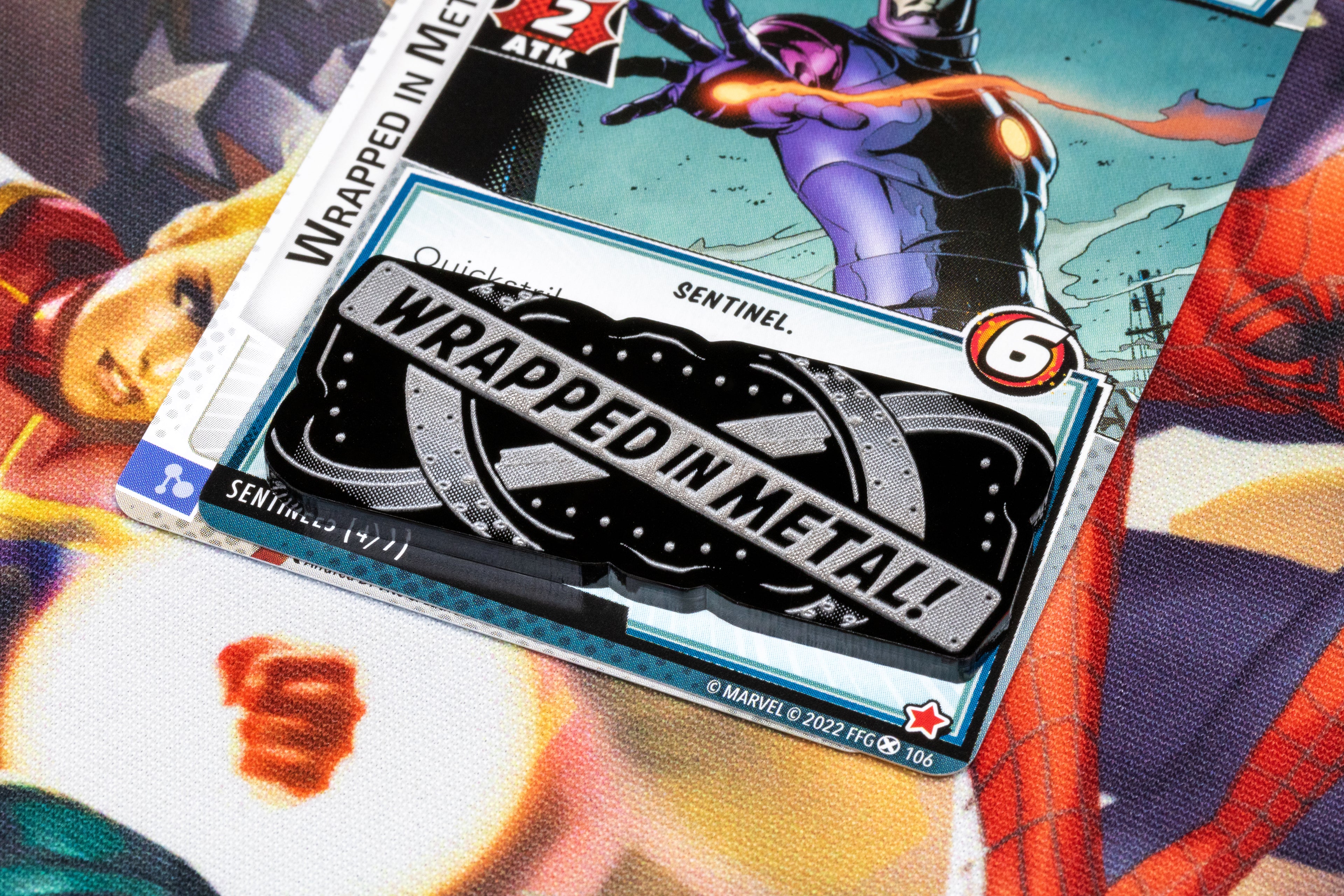 Magneto Wrapped In Metal Token