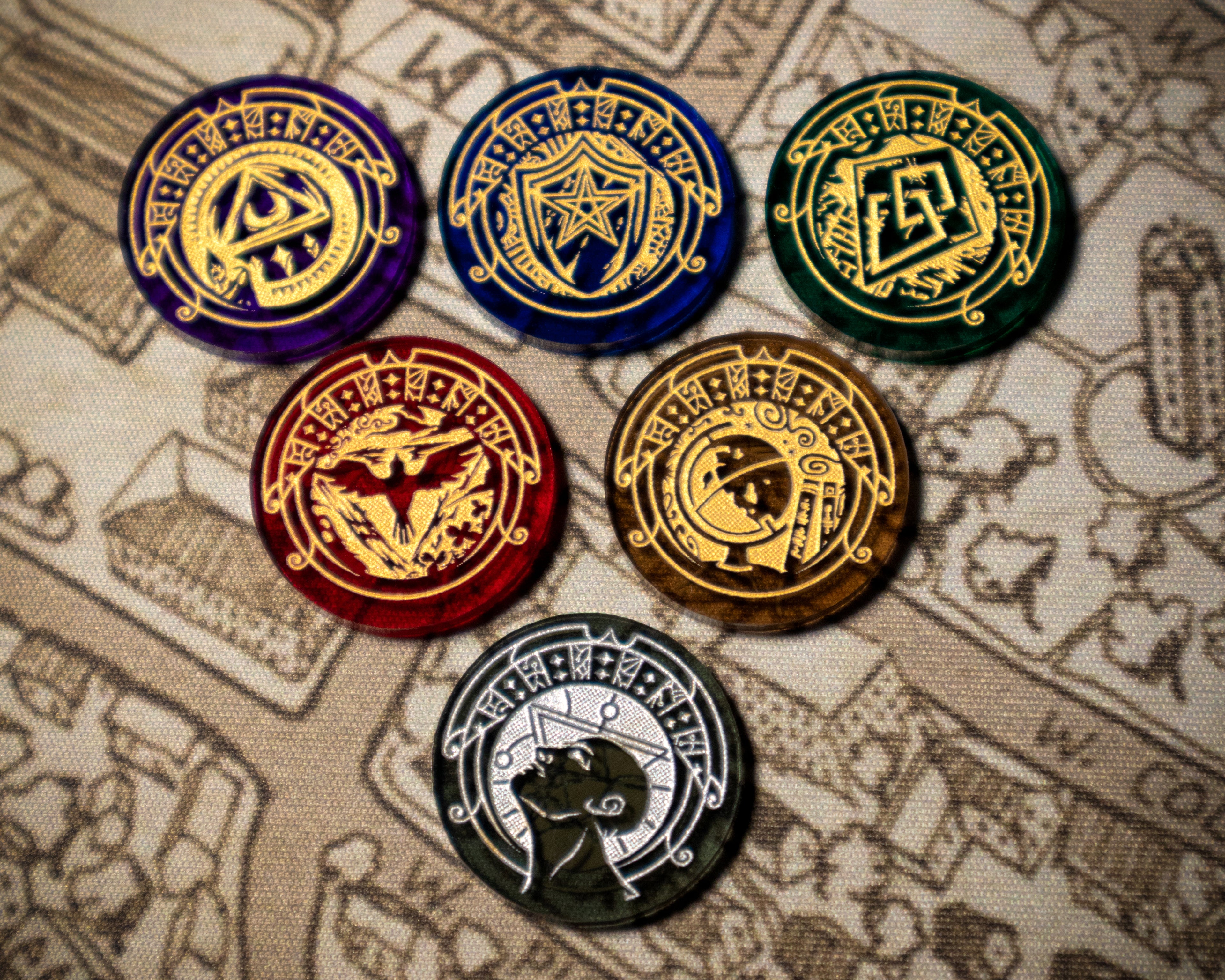 arkham horror card game icons Action Tracker Tokens LCG time period. Arkham Horror: Final Hour -