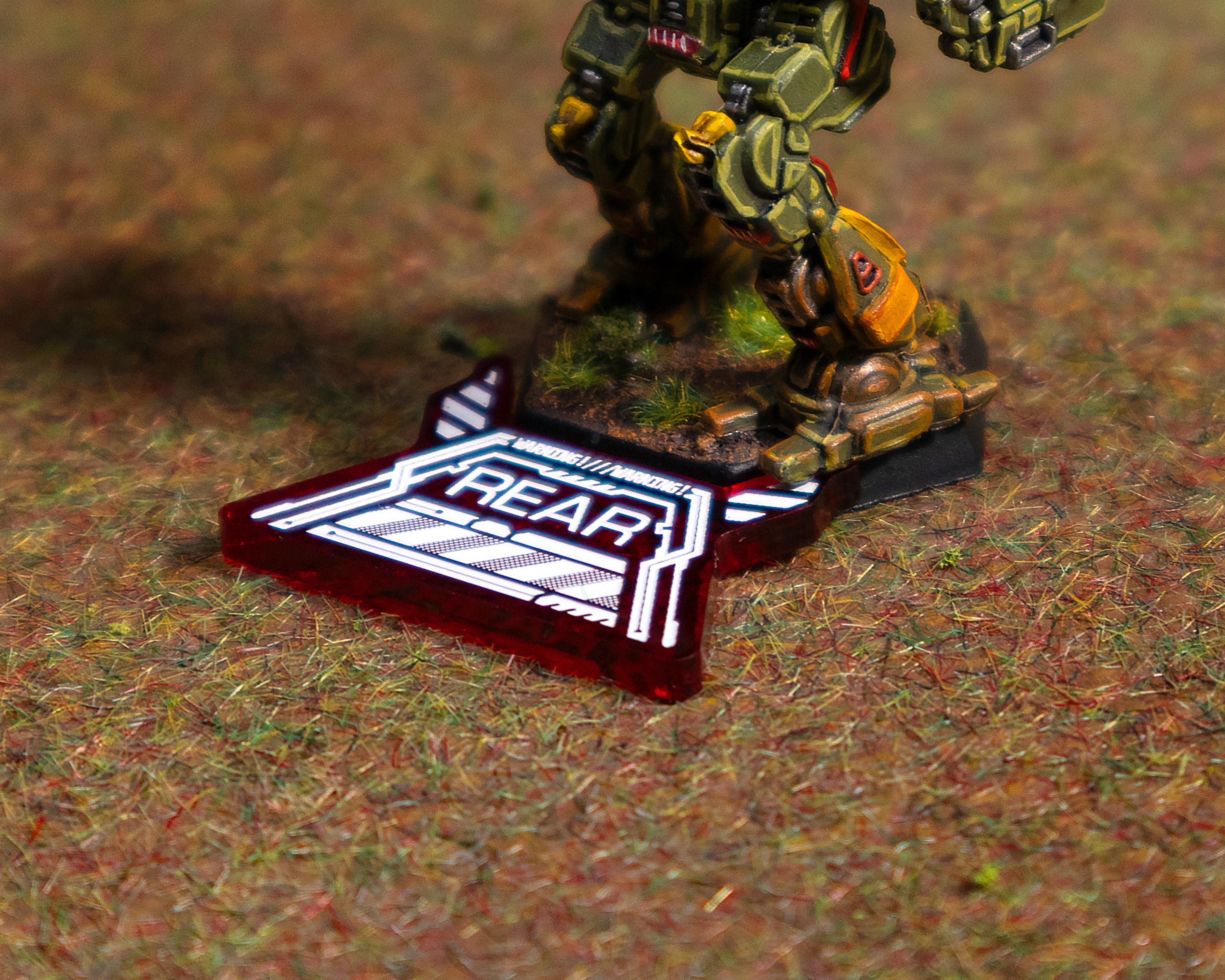 Rear Arc Template for BattleTech: Alpha Strike