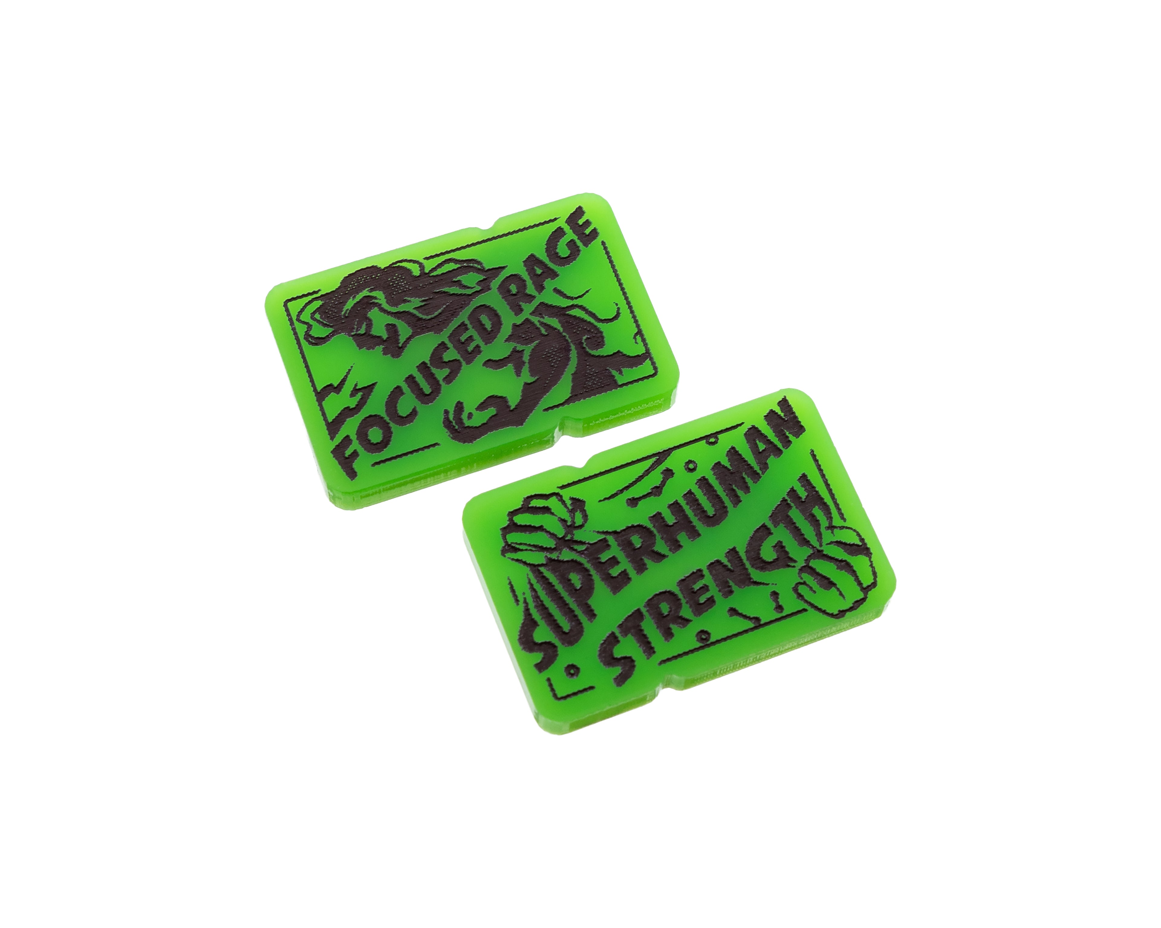 Focused Rage and Superhuman Strength Tokens - She Hulk