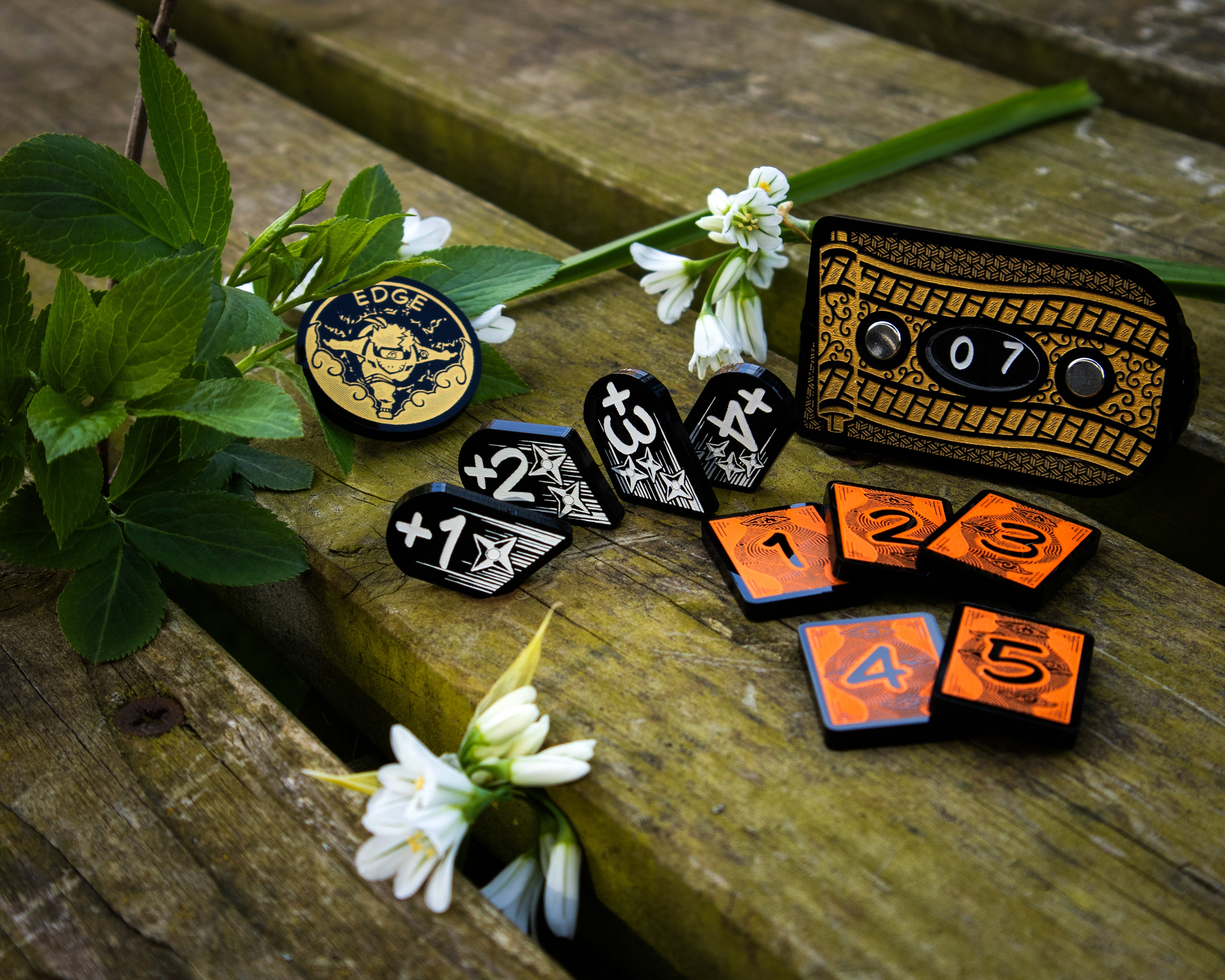 Shinobi Token Set & Mission Dial - Naruto Mythos TCG