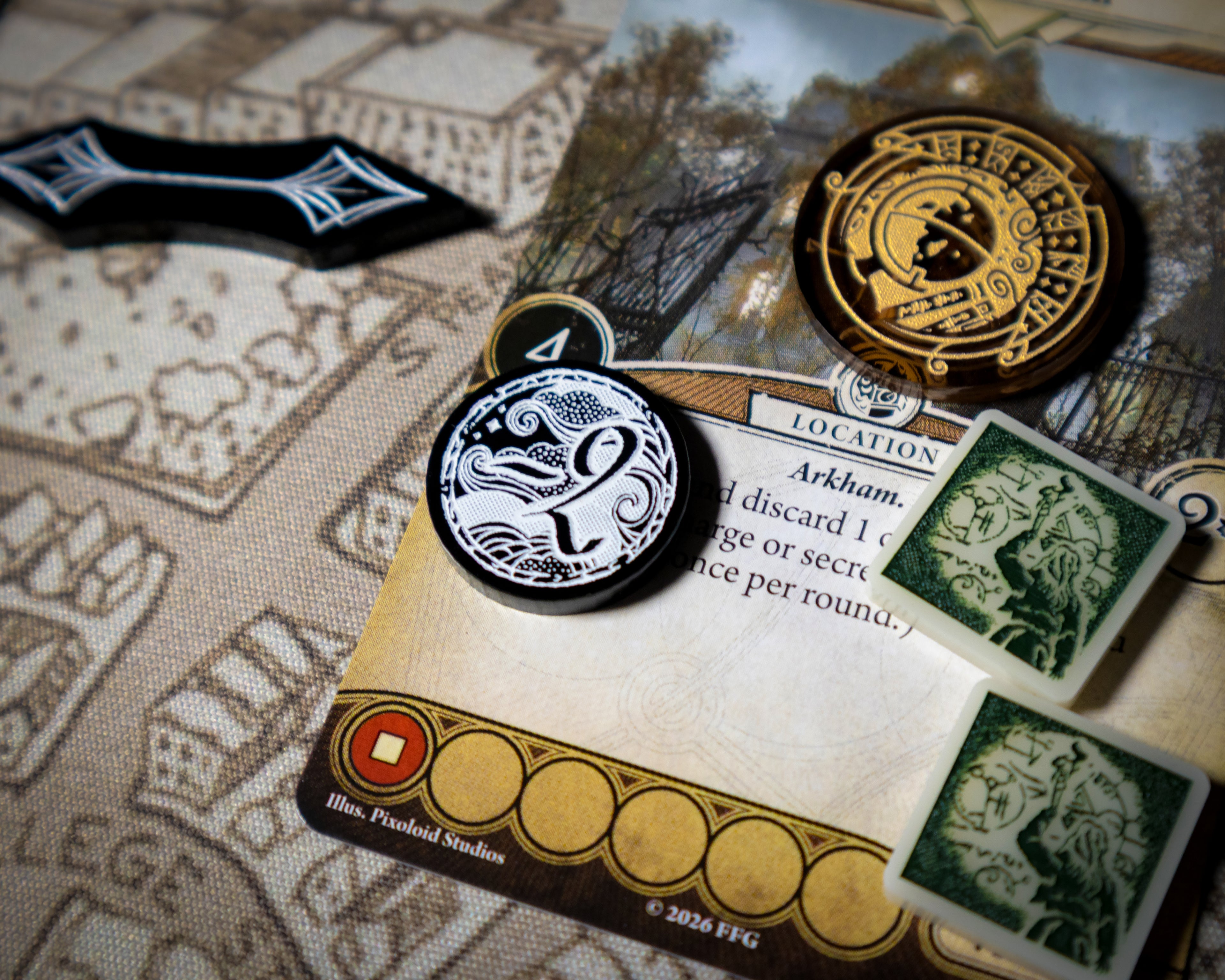 Shroud Modifier -1/-2 Tokens for Arkham Horror