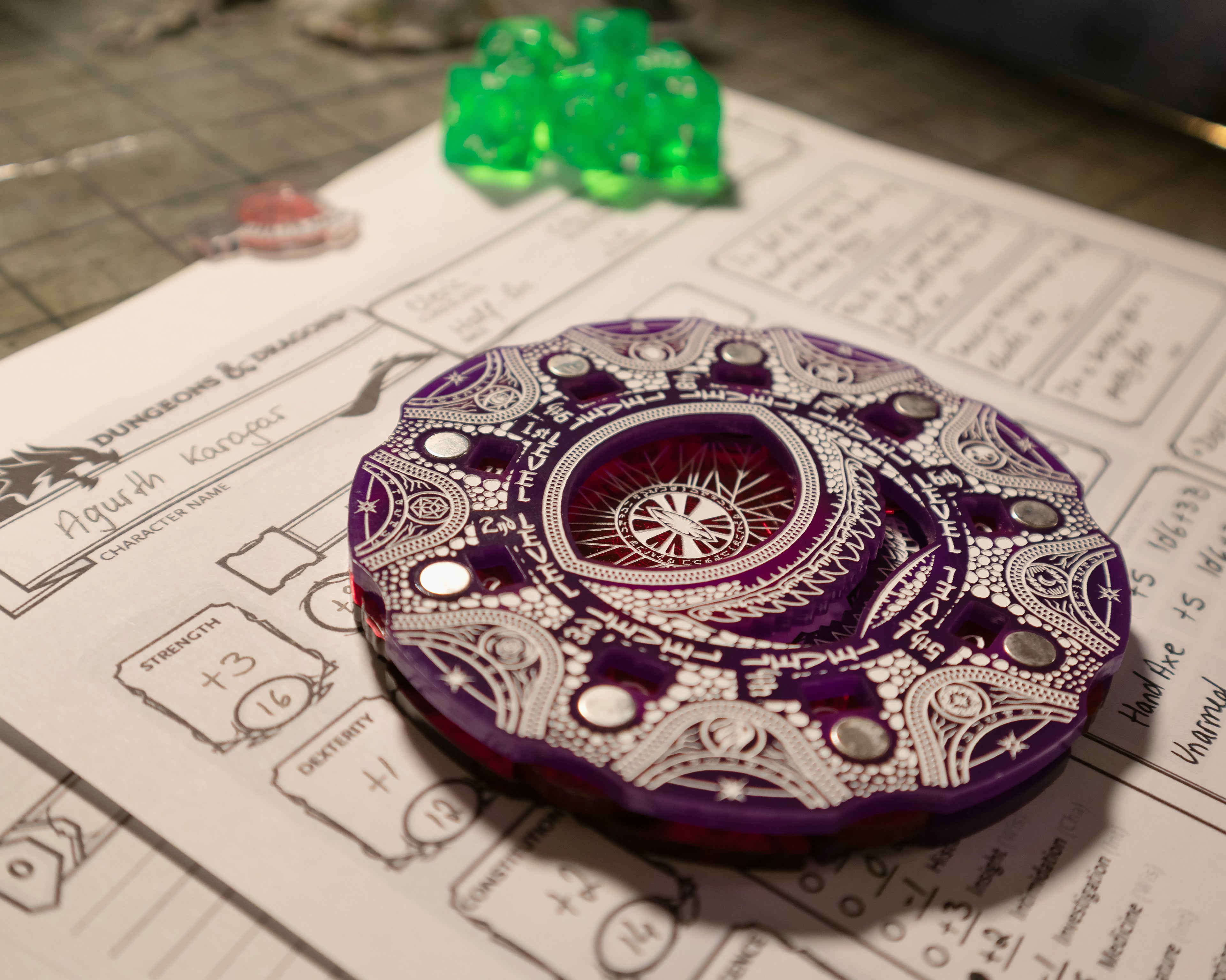 Spell Tracker Dial for Dungeons & Dragons