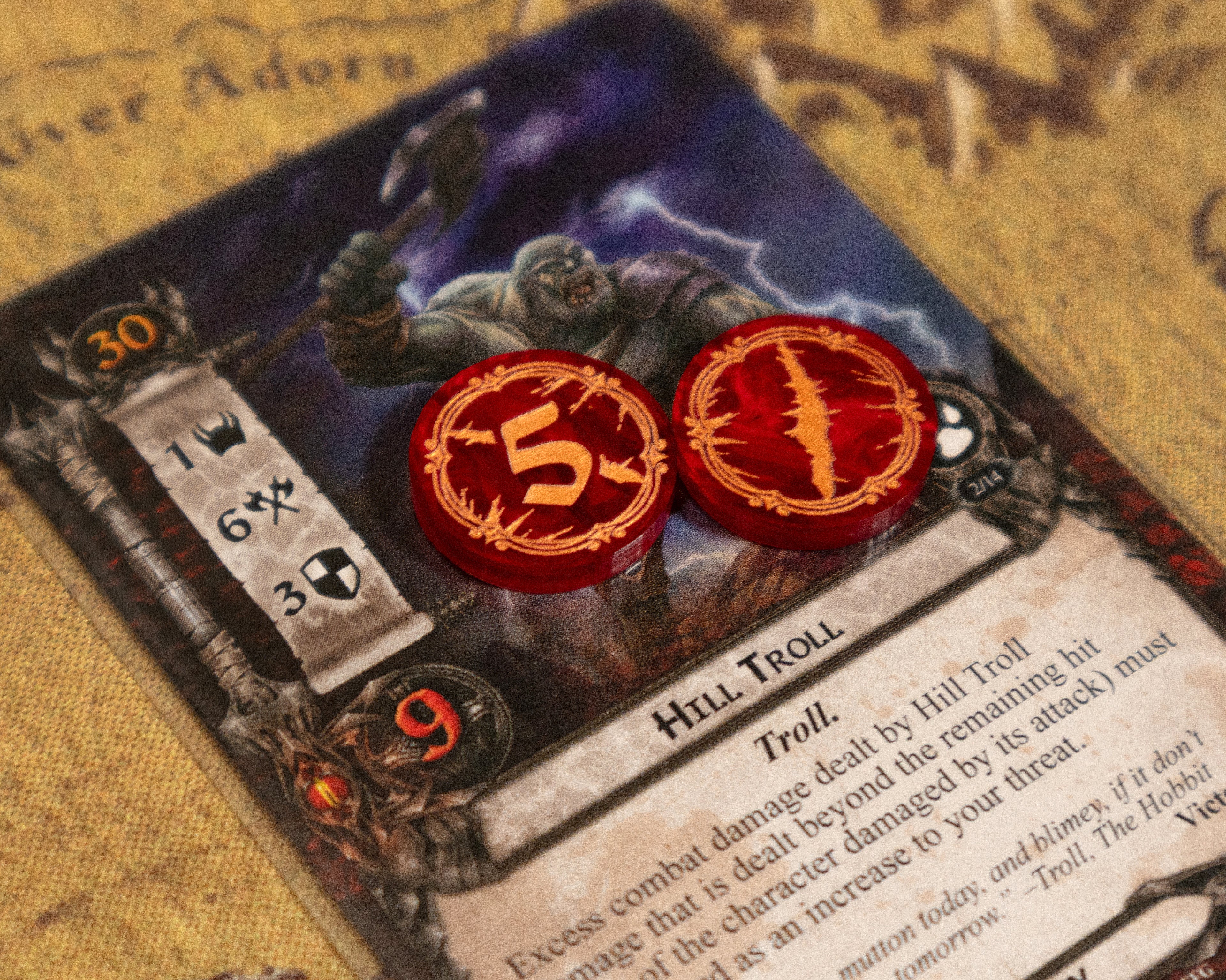 5/10 Damage Tokens - Acrylic