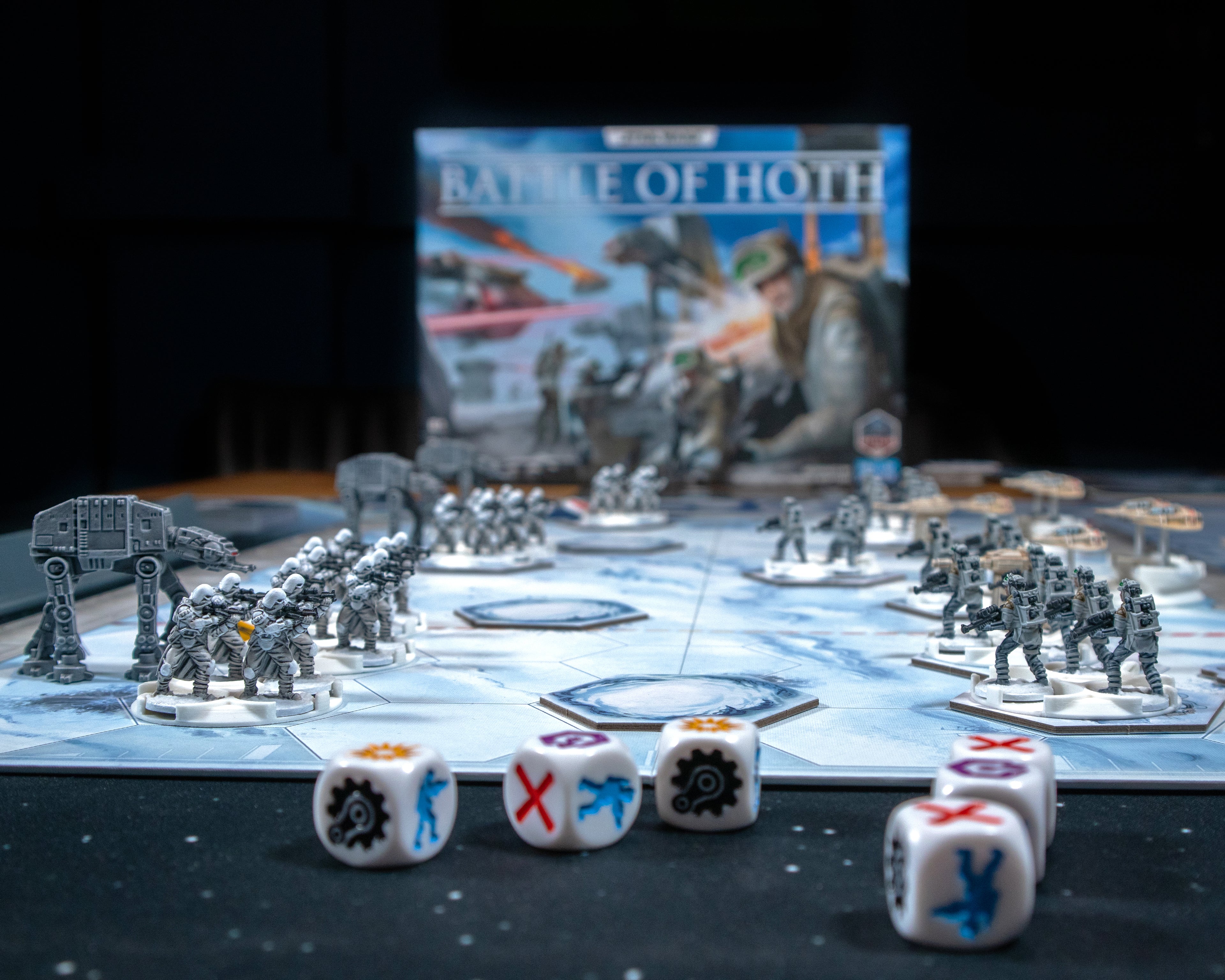battle of hoth card sleeves Star Wars Battle of Hoth board game compatible Tokens and Accessories