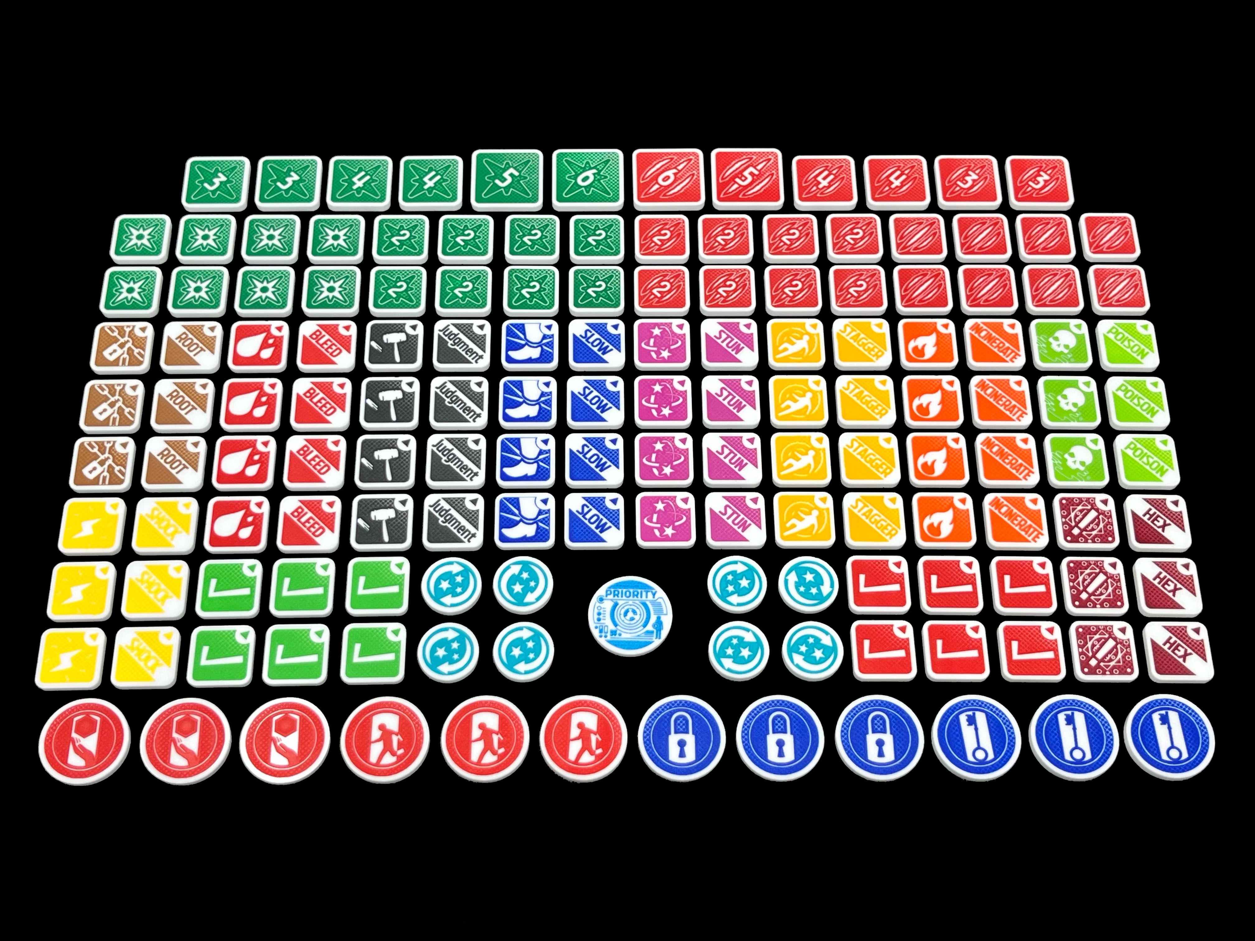 Core Token Set (double sided) for Marvel Crisis Protocol