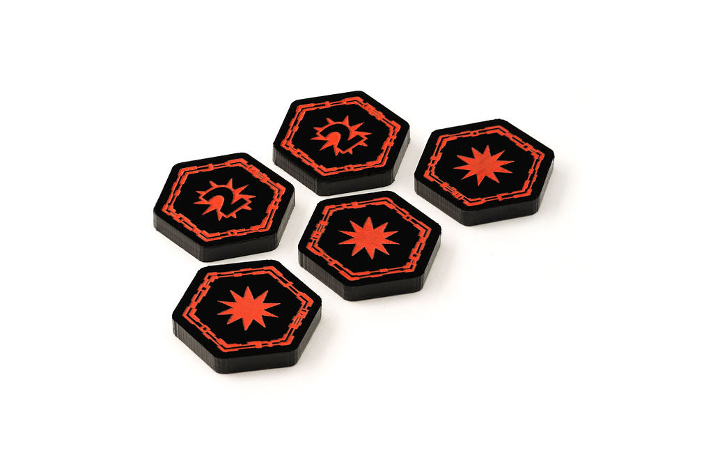 5 x Damage Tokens - Star Wars Outer Rim Compatible