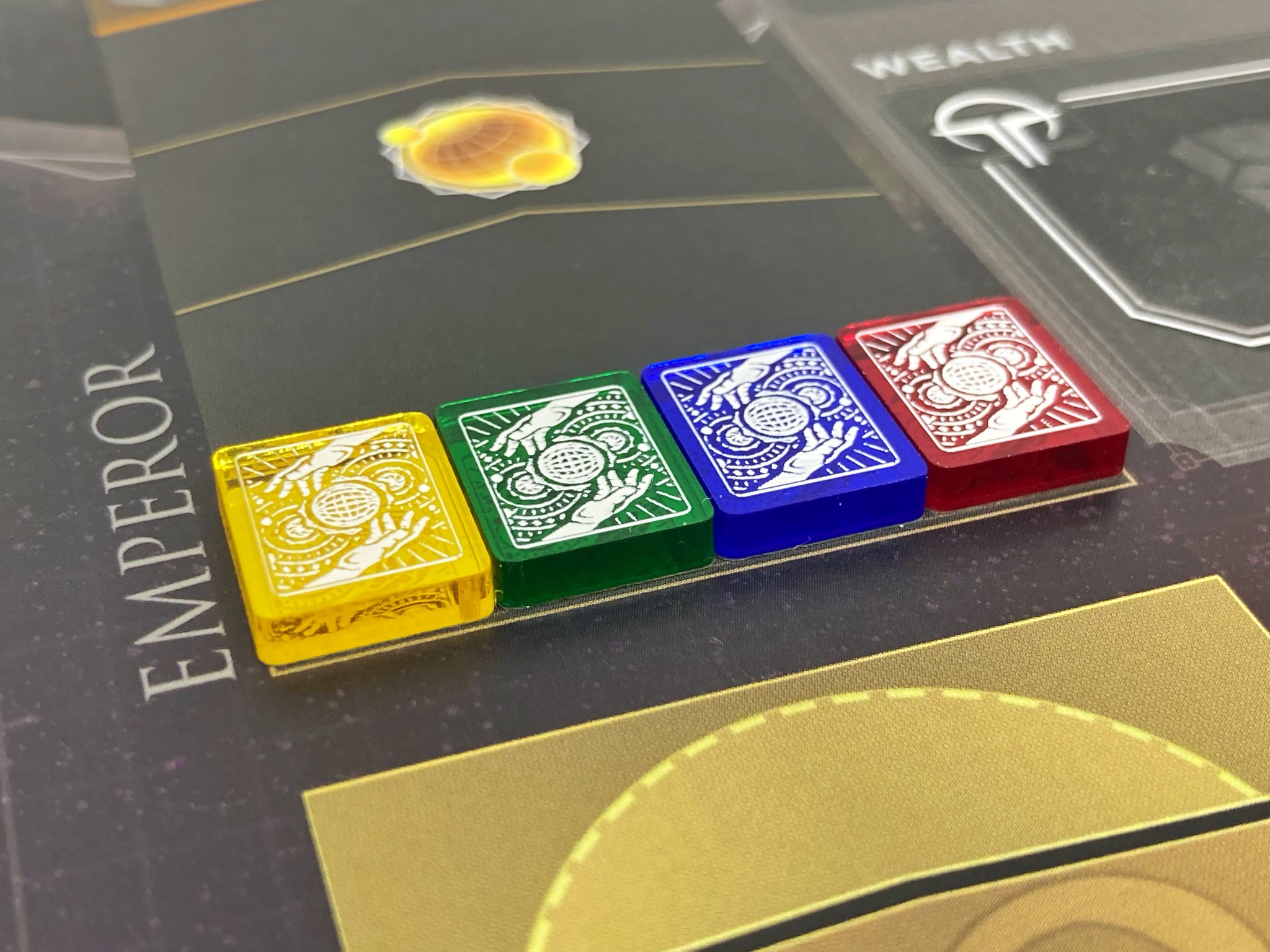 Alliance Tracker Token Set compatible with Dune: Imperium