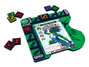 Hulk/She-Hulk Themed Hero board for Marvel Champions LCG compatible, (Tokens NOT Included)