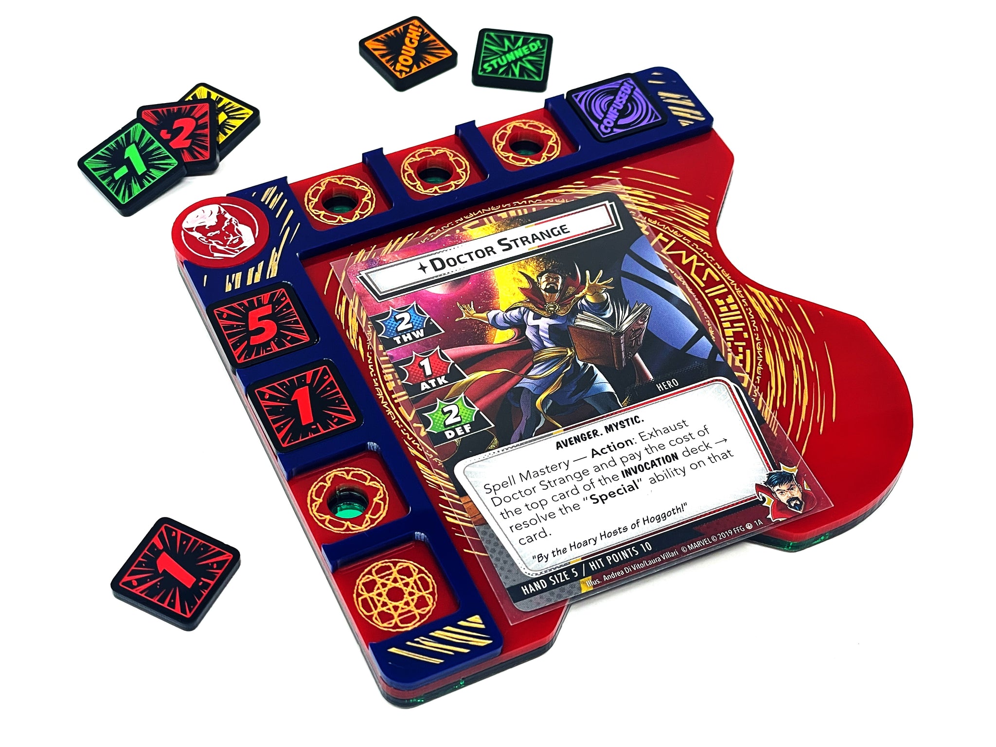 Doctor Strange Themed Hero board for Marvel Champions LCG compatible, (Tokens NOT Included)
