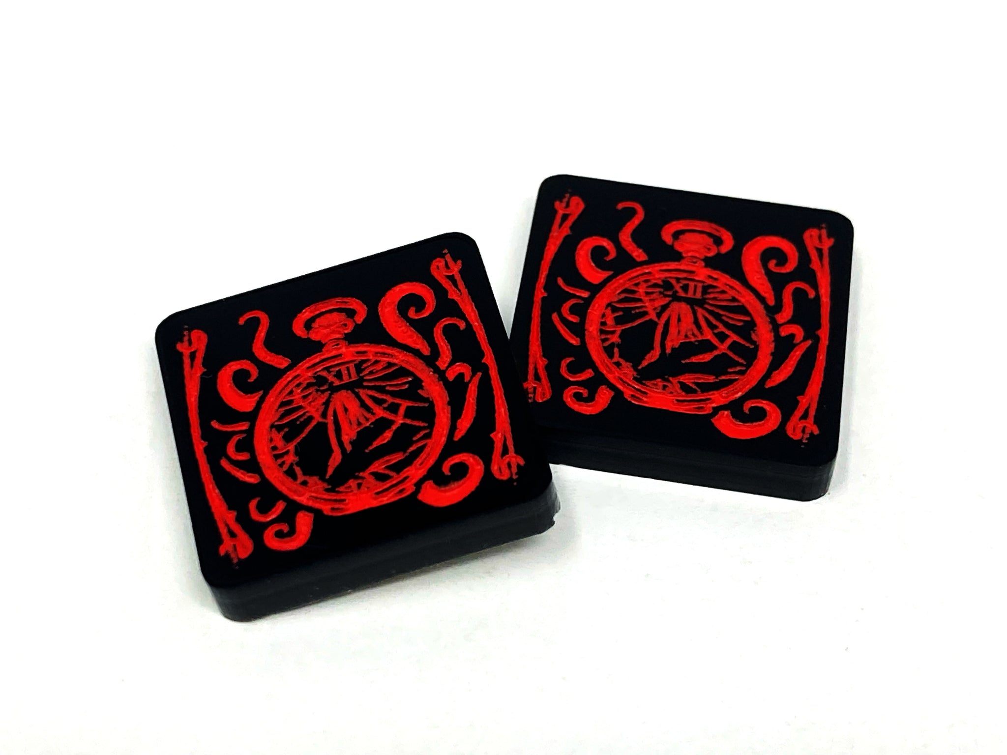 2 x Ready/Exhausted Tokens for Arkham Horror LCG (double sided)