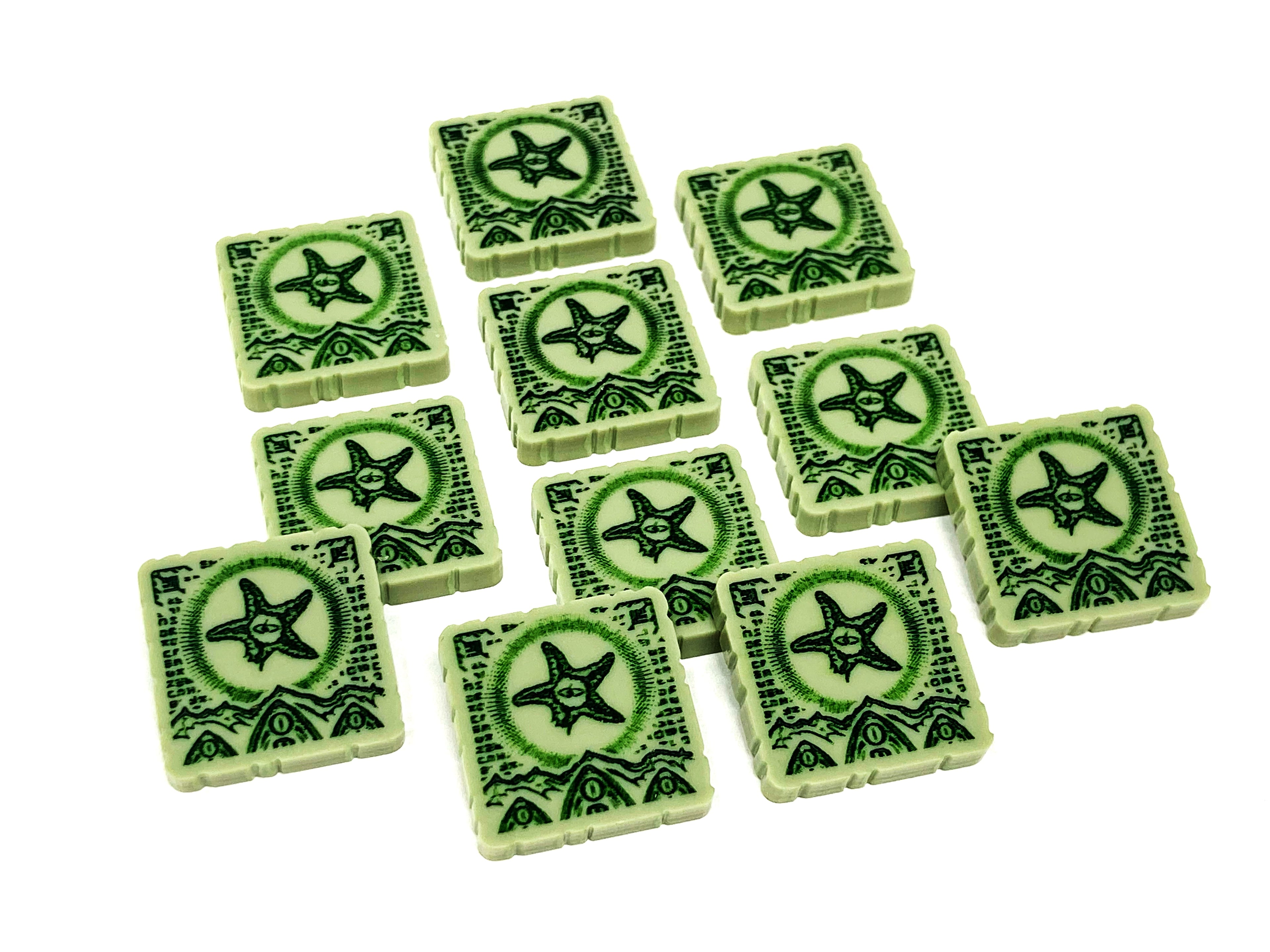 Edge Of The Earth Doom / Clue Tokens (Double Sided)