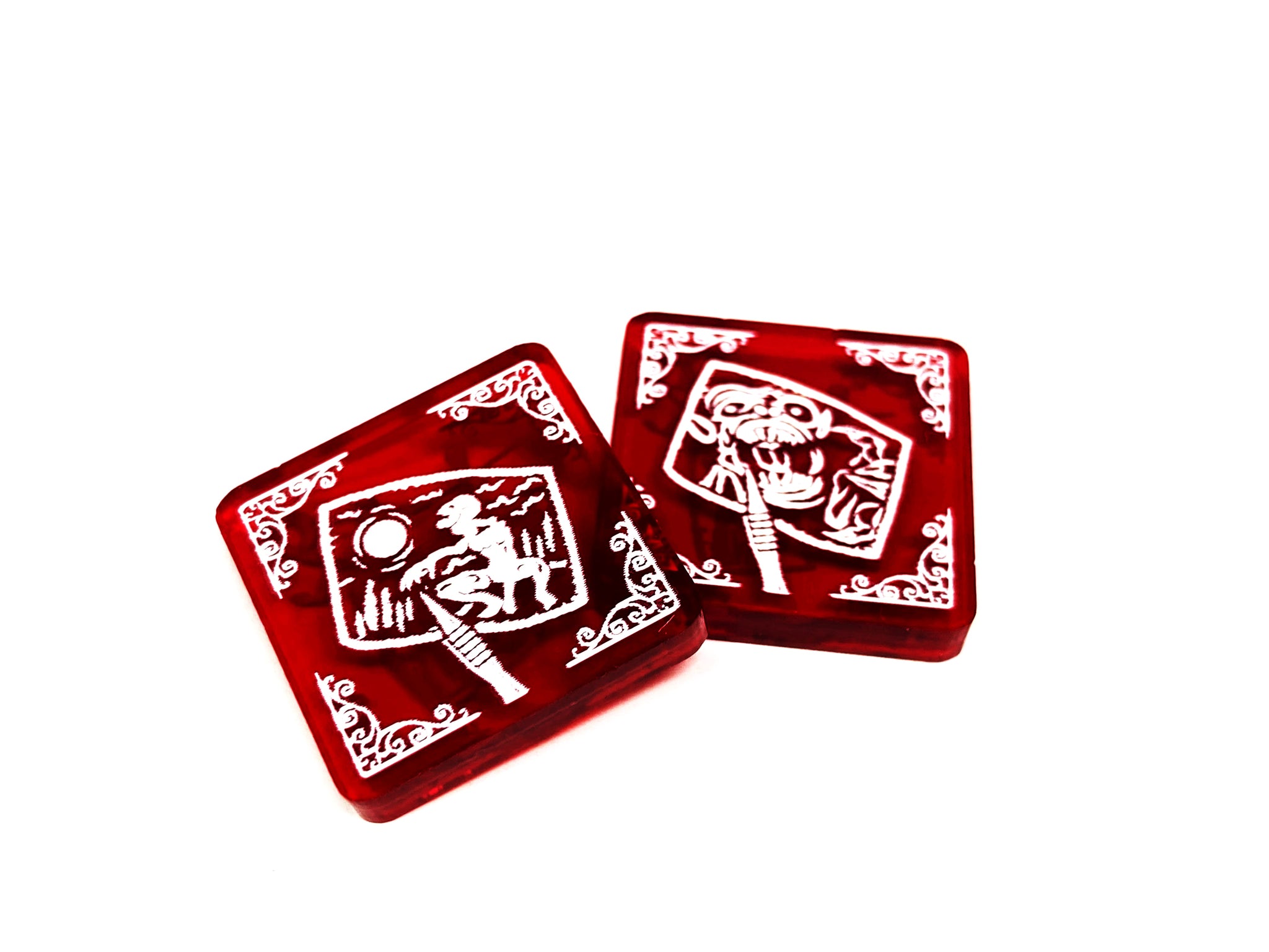 2 x Evidence Tokens for Arkham Horror LCG (double sided)