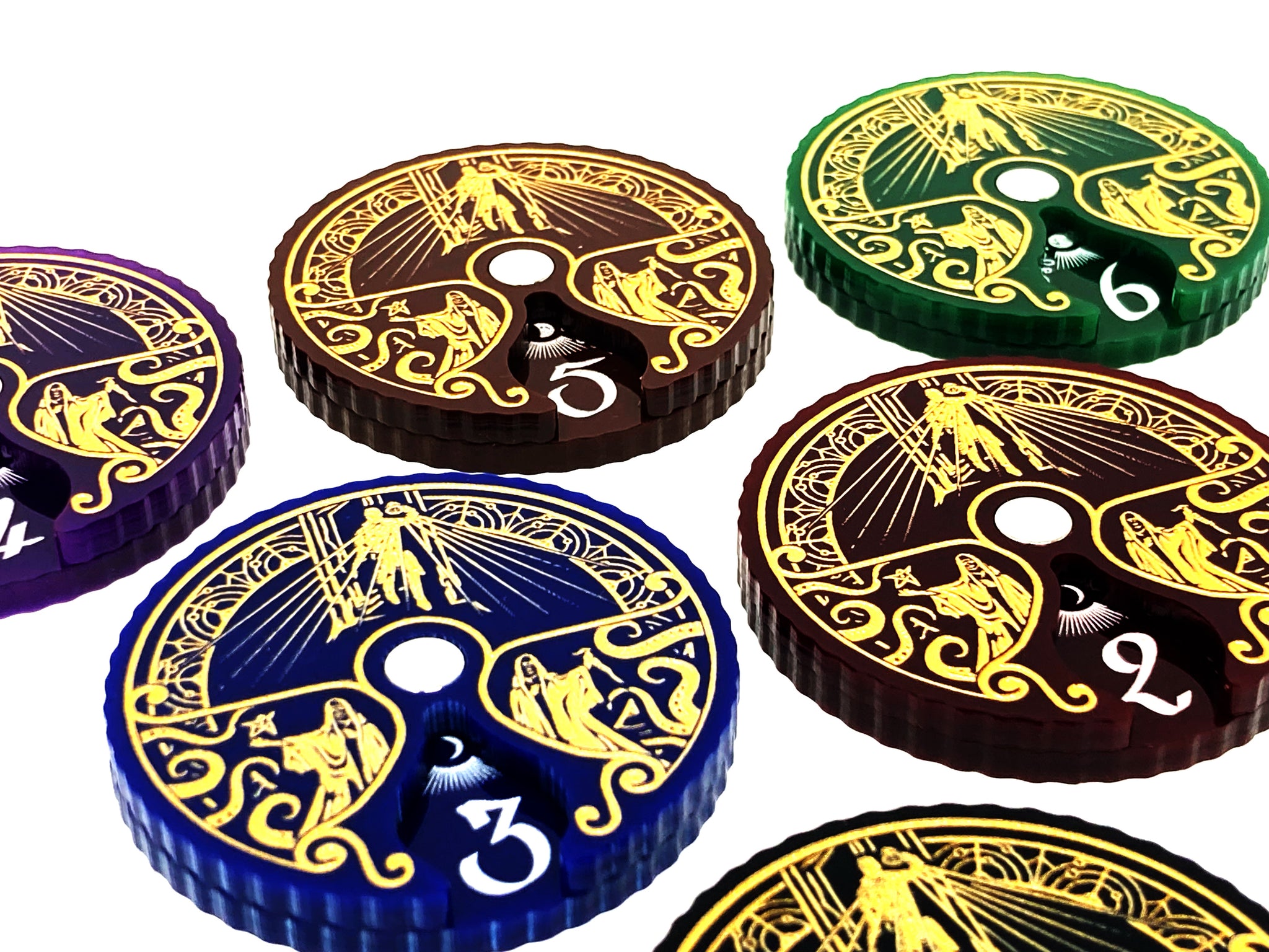 1 x Action Tracker Dial for Arkham Horror LCG