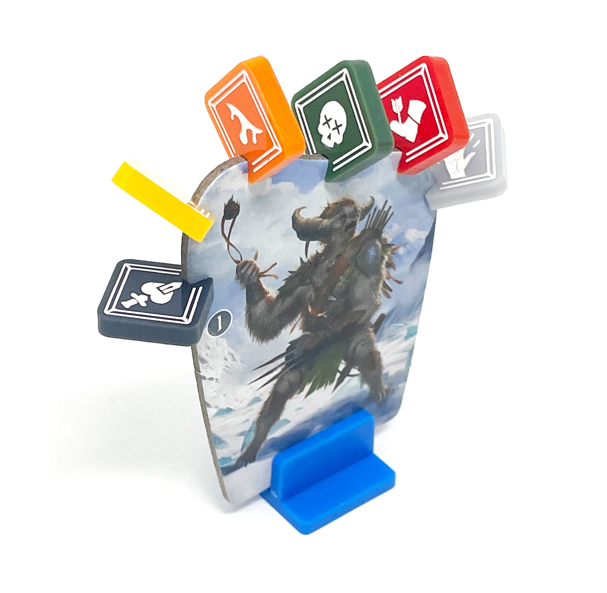 2 x Retaliate tokens compatible with Frosthaven, Gloomhaven and Jaws to the Lion, double sided