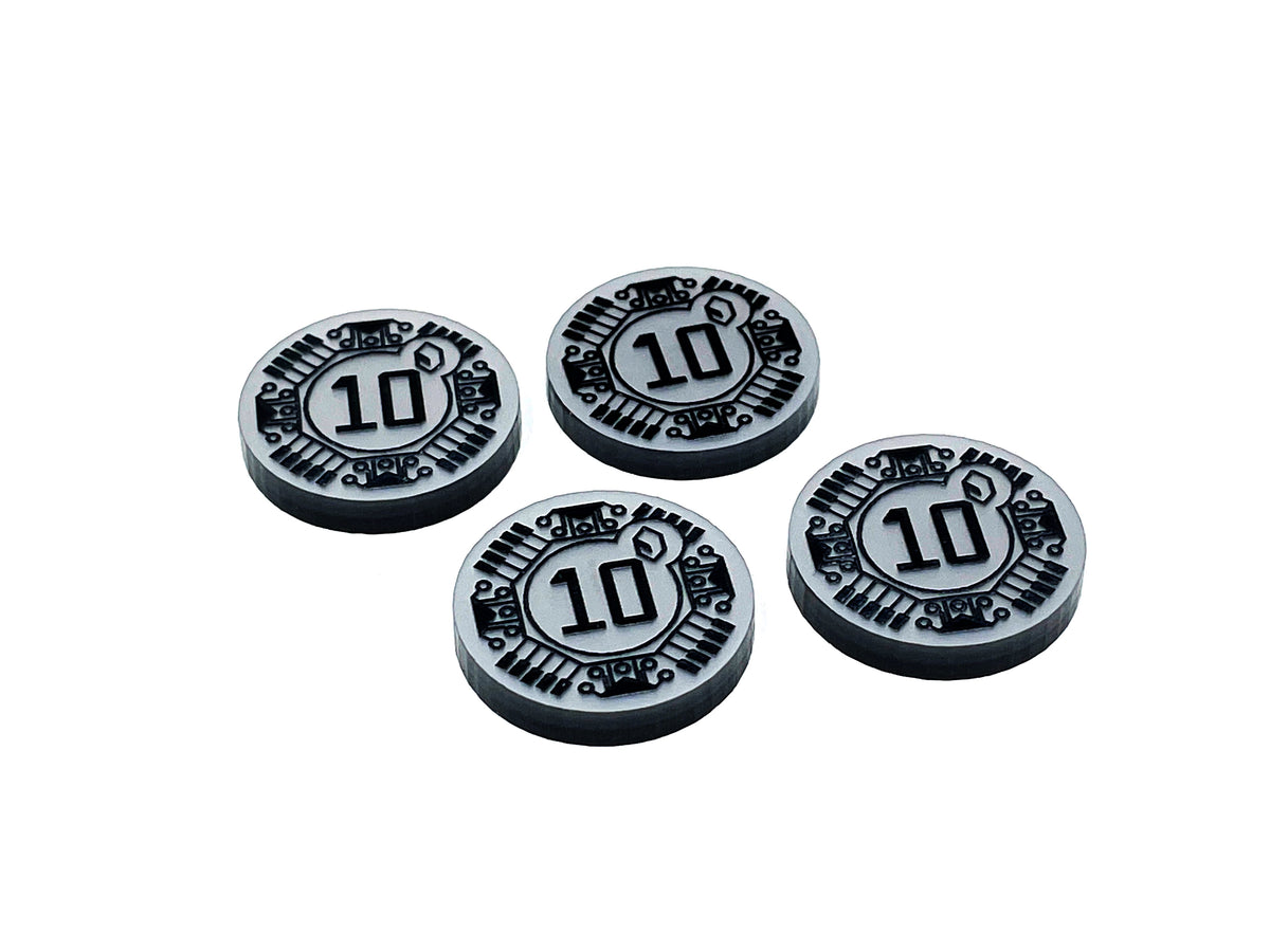 Credits Netrunner 5/10 Credit Token Set for Netrunner LCG