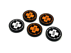 5 x Injured - Tactical Operations Tokens for Kill Team 2021