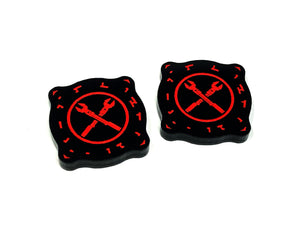 2 x Modification Charge Tokens - Black Series (Double Sided)