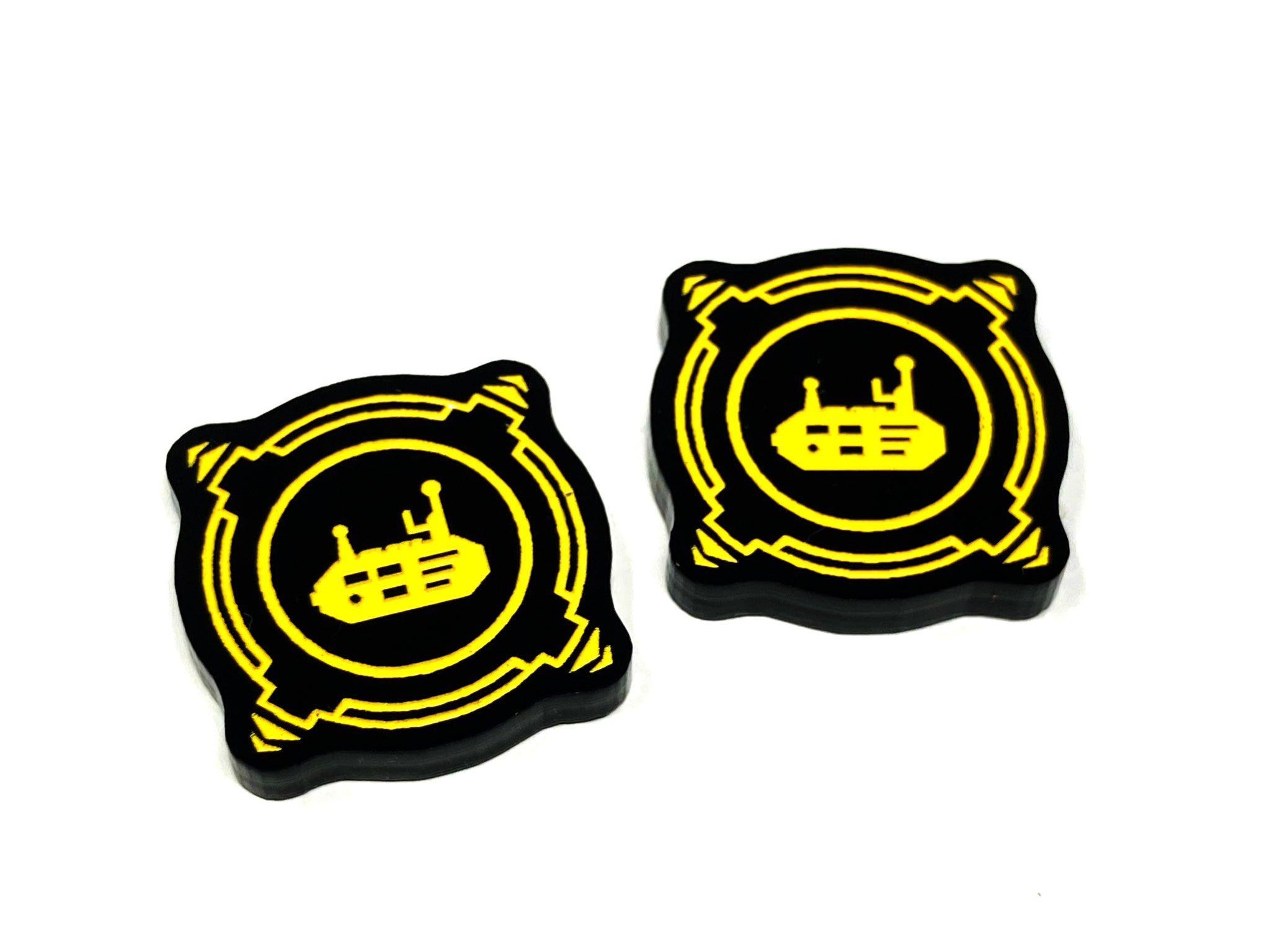 2 x Tech Charge Tokens - Black Series (Double Sided)