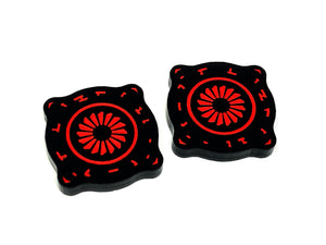 2 x Configuration Charge Tokens - Black Series (Double Sided)