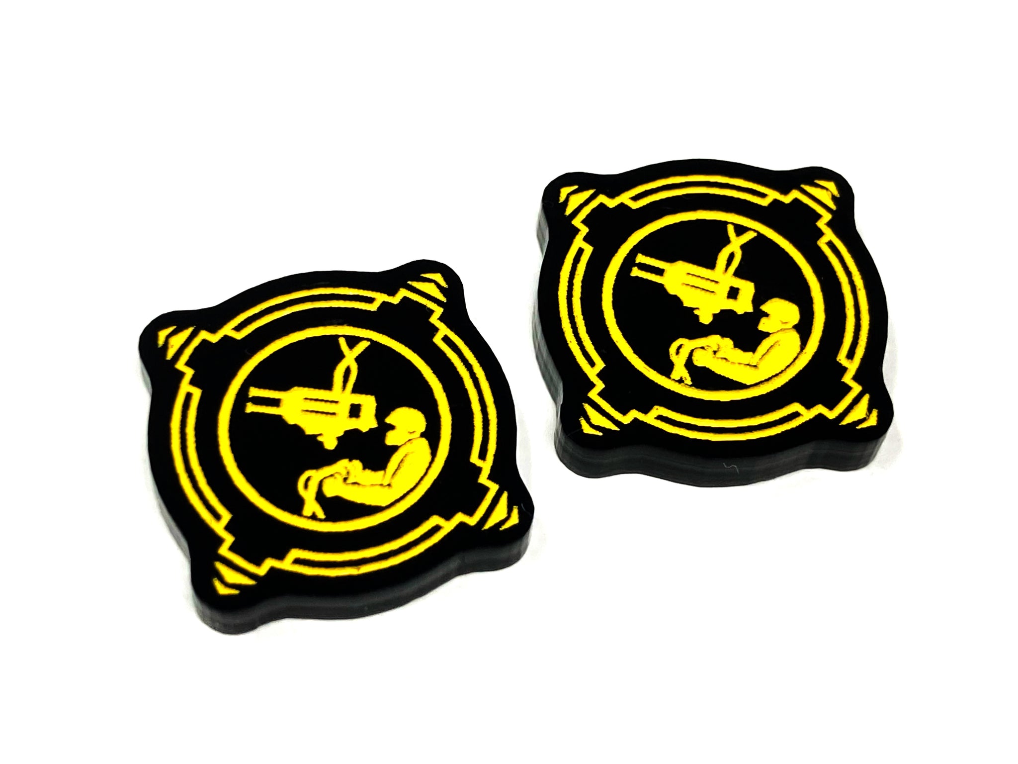 2 x Gunner Charge Tokens - Black Series (Double Sided)