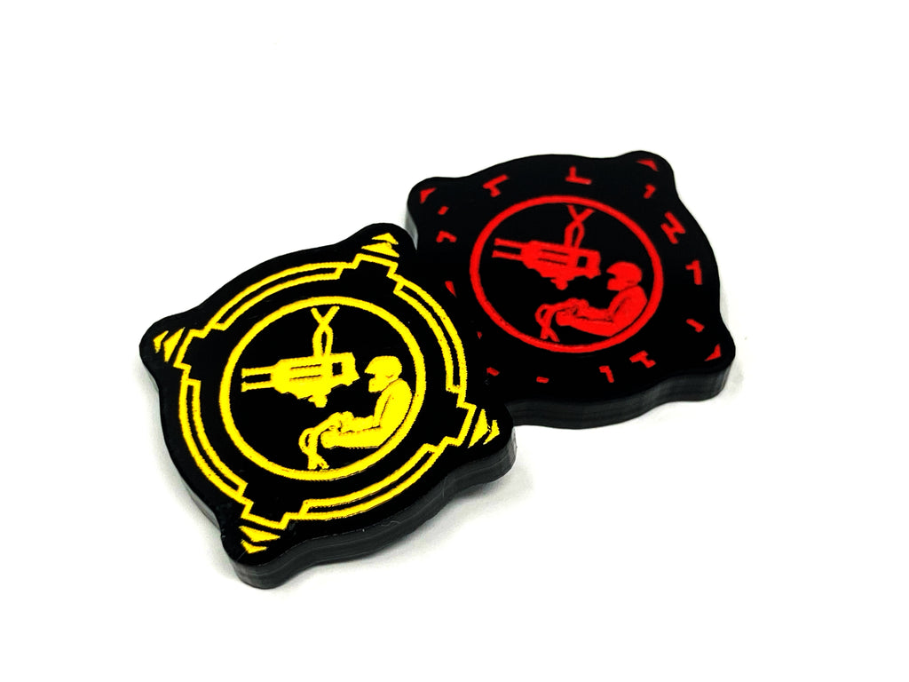 2 x Gunner Charge Tokens - Black Series (Double Sided)