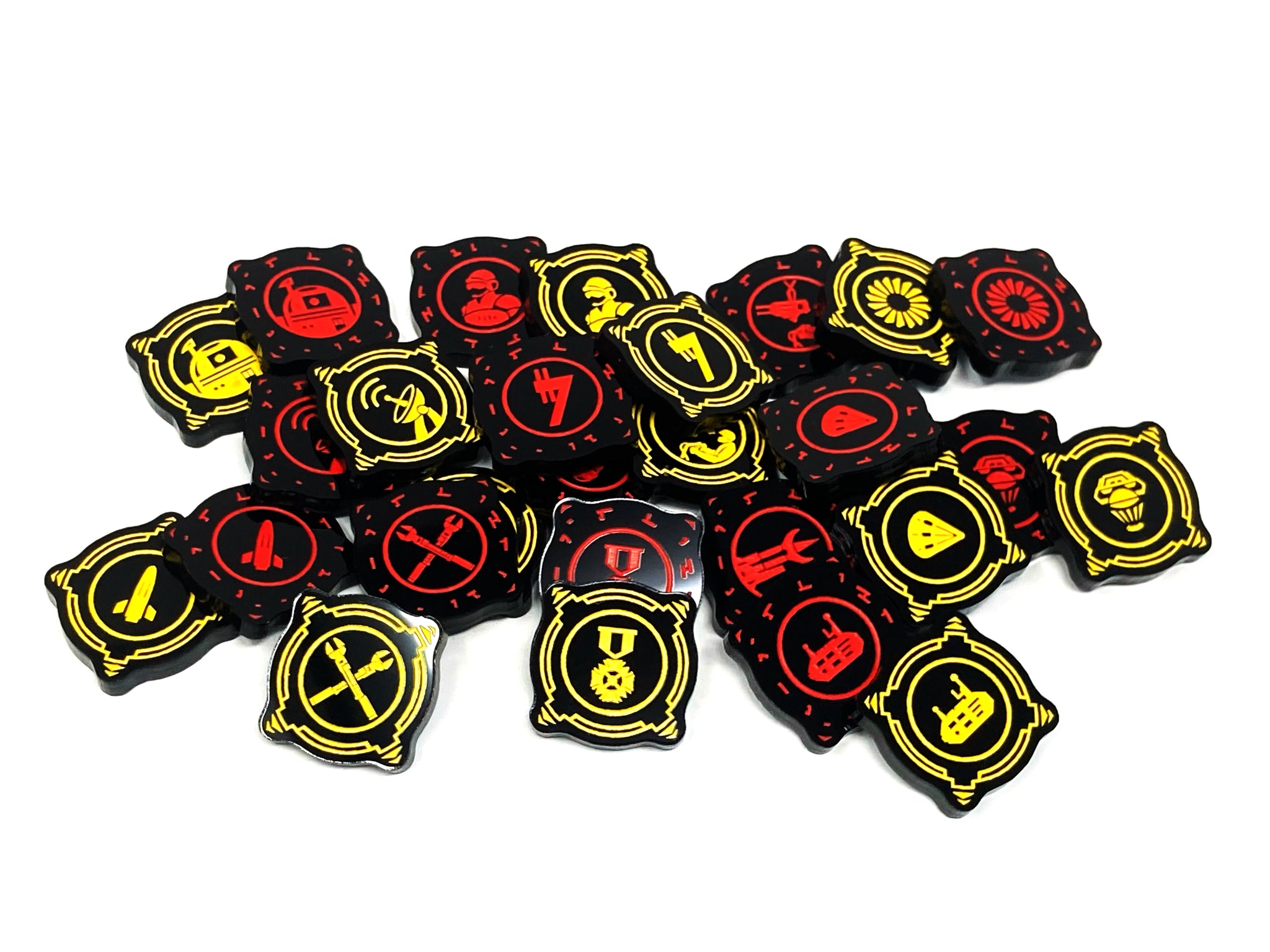 2 x Crew Charge Tokens - Black Series (Double Sided)