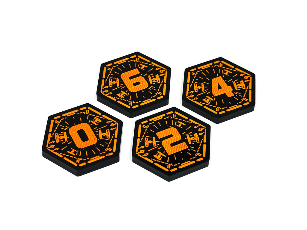 4 x Initiative Tokens for Star Wars X-wing 2.5